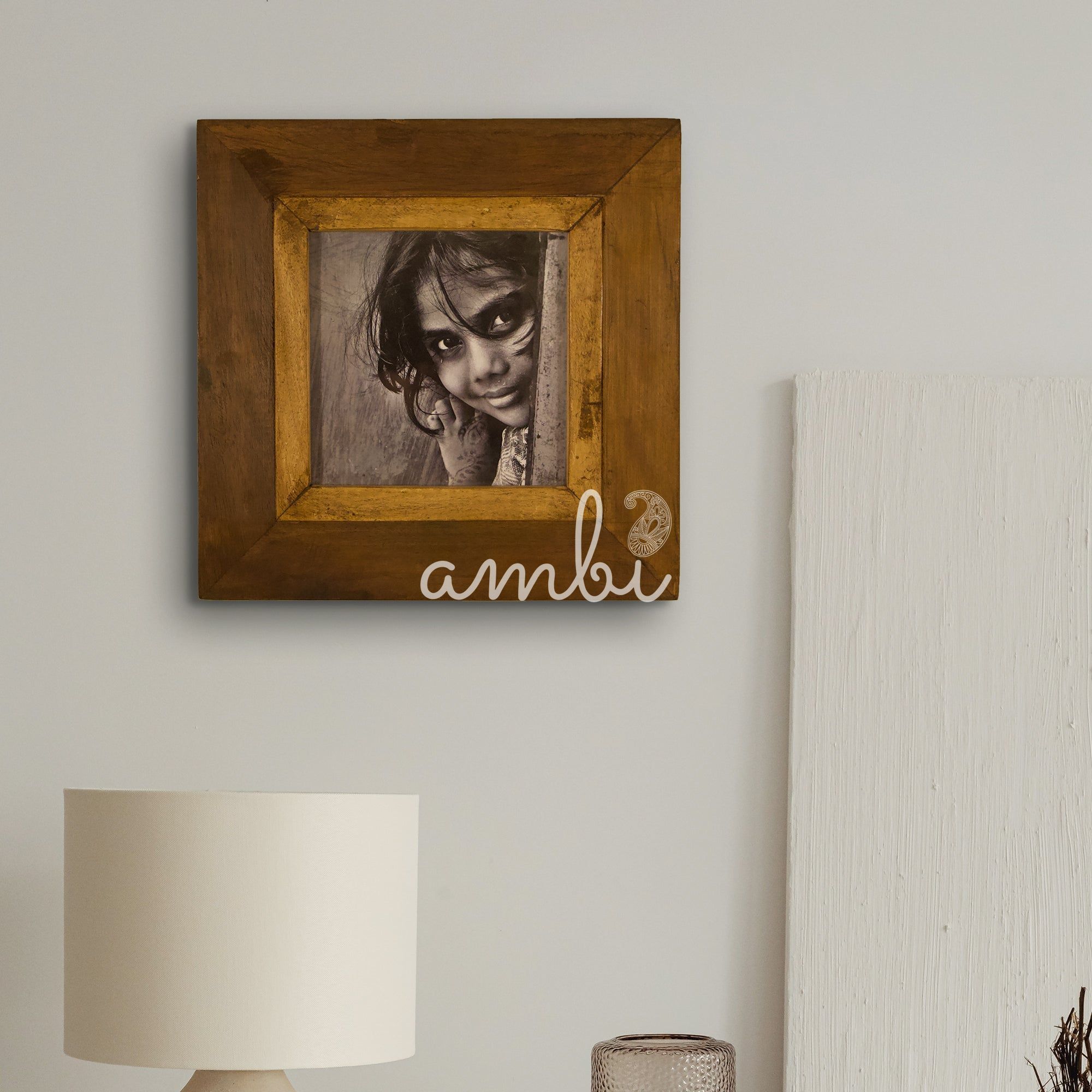 2025 Collection - Vintage Wooden Photo Frame - (SQUARE) - 11 X 11 inches