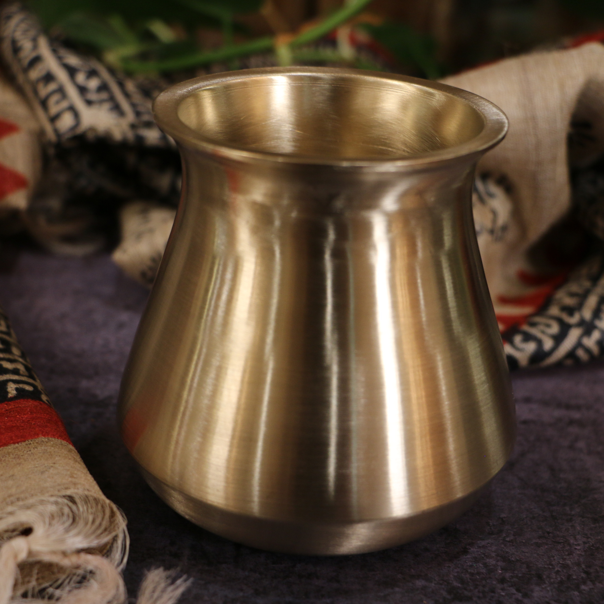 Elegant Satari Pure 100% Lead Free Kansa Water Health Lota  (Big) - 500 ML