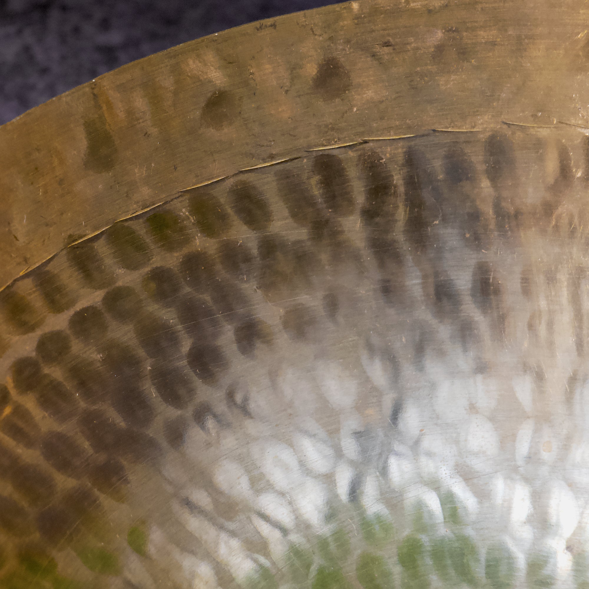 Pure Brass Traditional Hammered Kadhai / Kadai - 12 inches diameter