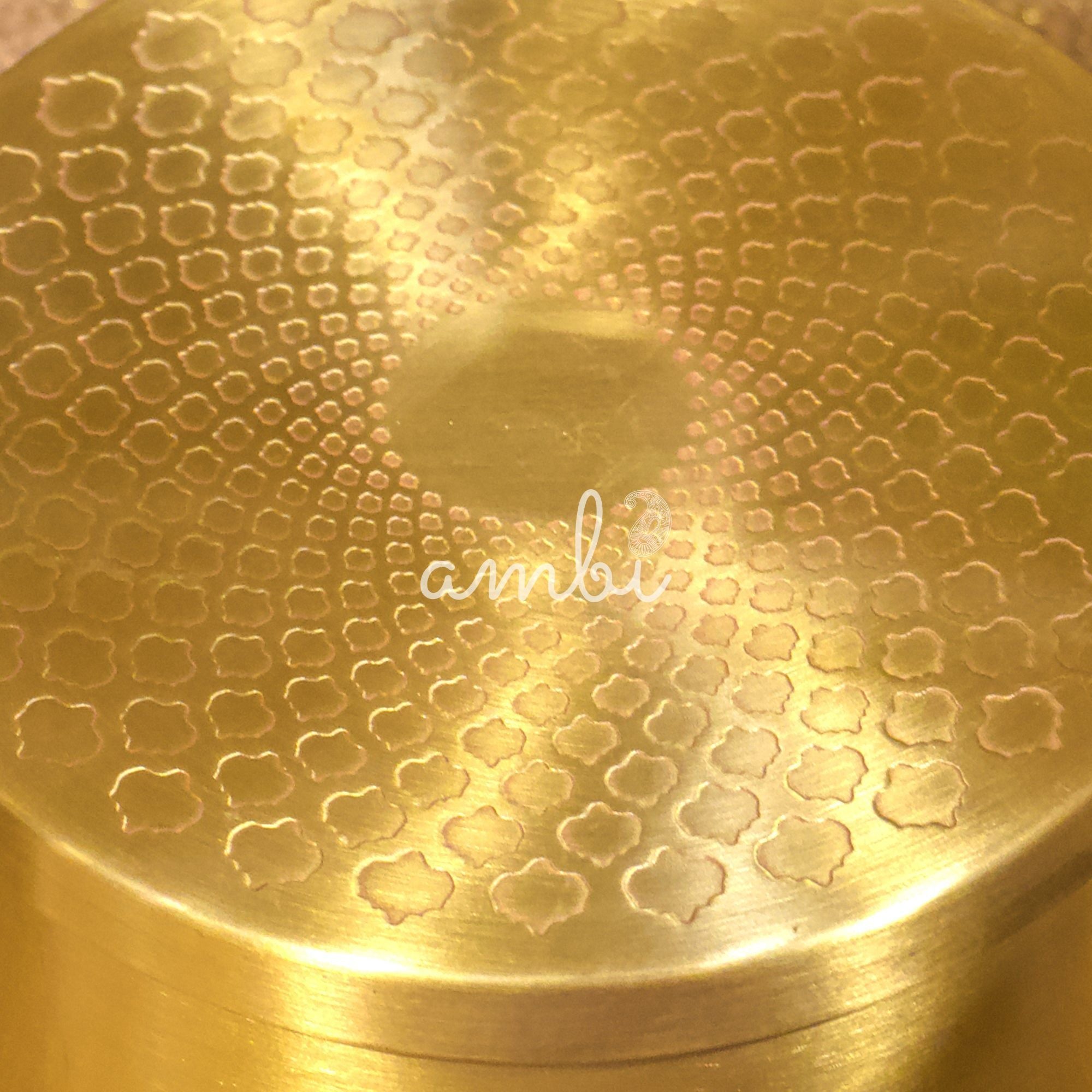 Legacy Box - Pure Brass Inlay Storage Box - 6 Inches - Spiral Design