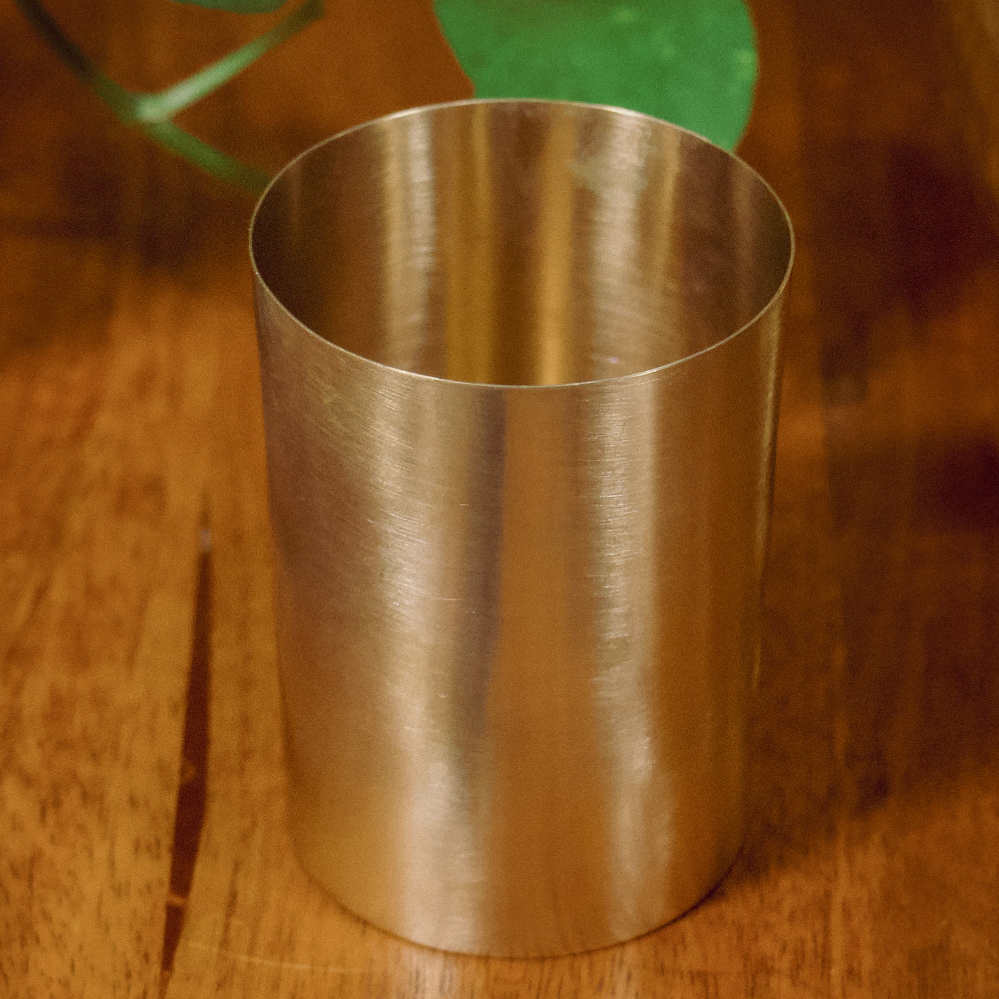 Ambi Pure Kansa Straight Edge Glass 250 ML – Heavy Make | 100% Lead-Free Bronze Drinking Glass