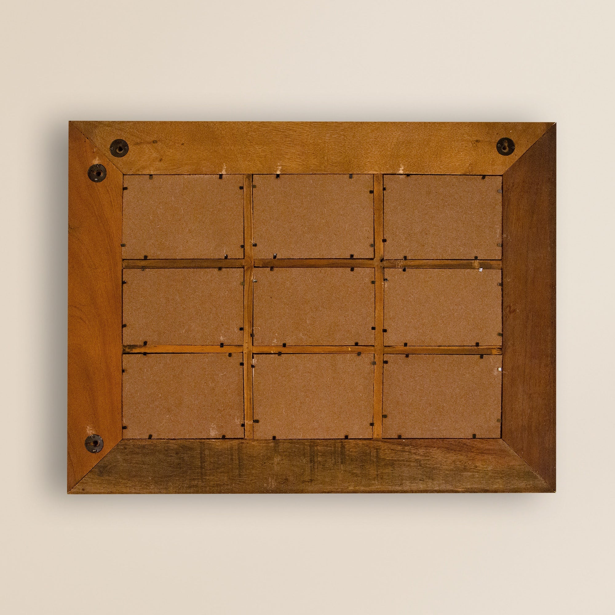 2025 Collection - Vintage Wooden Photo Frame - 9 photos - 21 X 27 Inches
