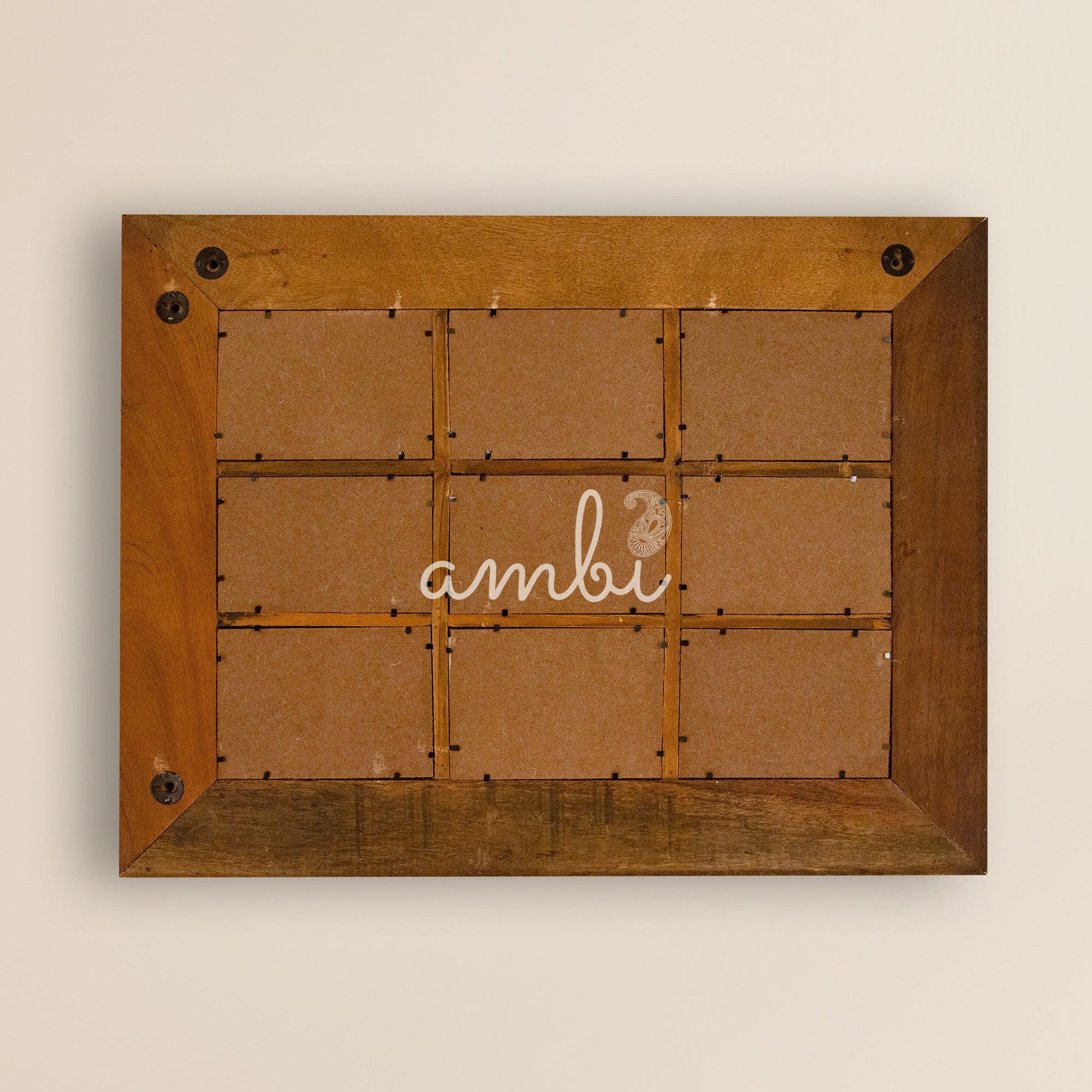 2025 Collection - Vintage Wooden Photo Frame - 9 photos - 21 X 27 Inches