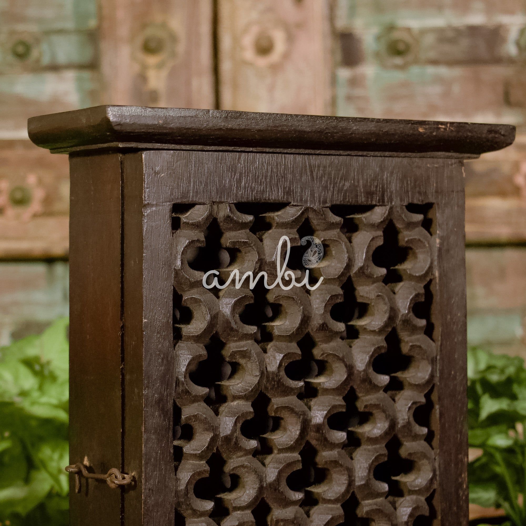 Wooden Key Storage Wall Mounted Box - 6 Hooks