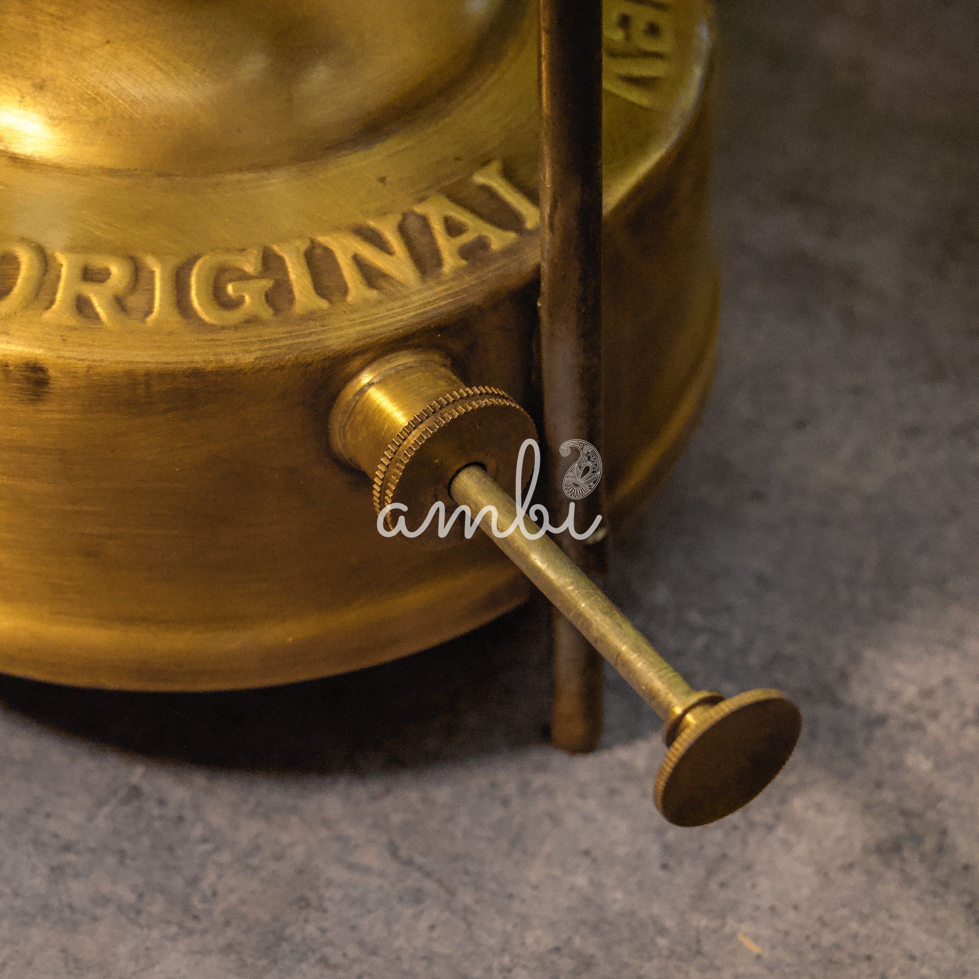 Vintage Brass Culinary Old World Treasure Kerosene Stove - Large - German Make