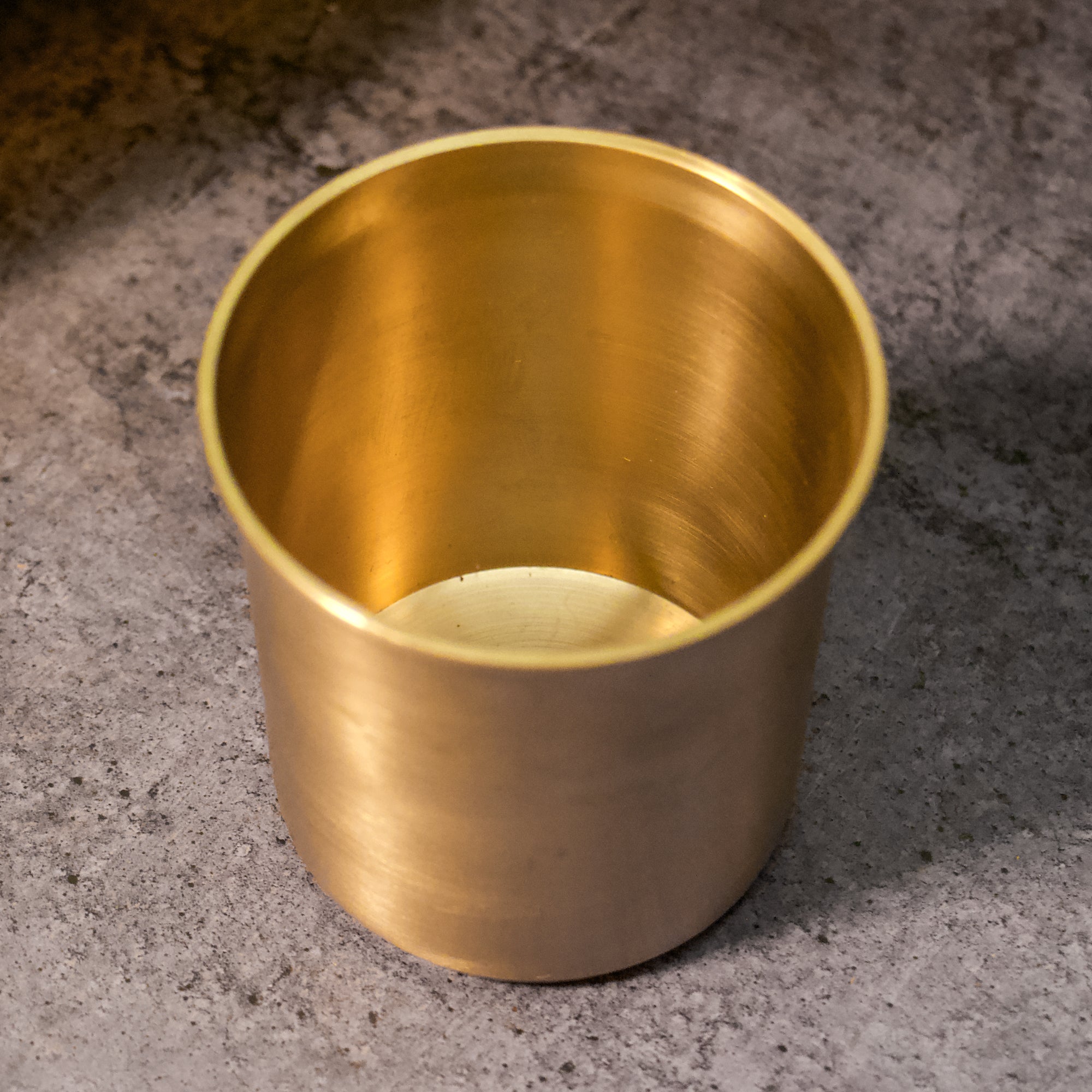 Ambi Pure Kansa Water Glass – Curved Rim | 200 ML | 100% Lead-Free Bronze