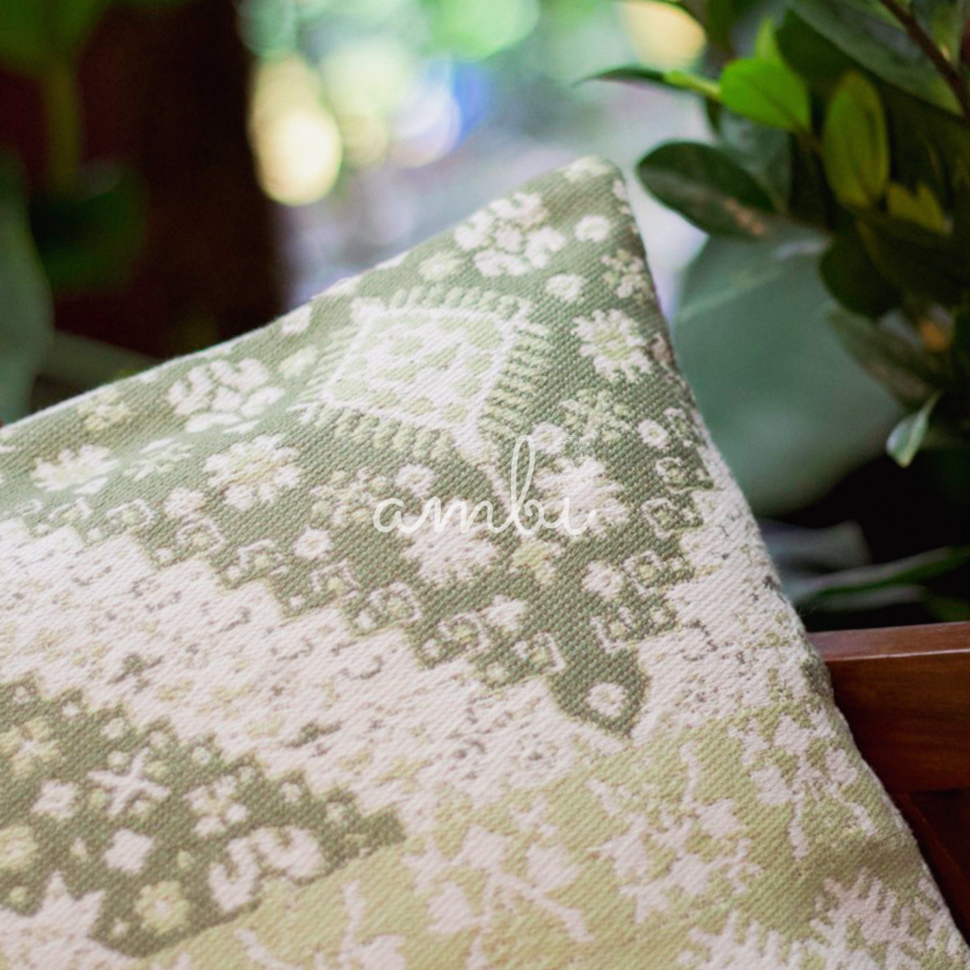 2026 Collection - Handwoven Sage Cushion Cover - Set of 2 - 16 X 16 inches