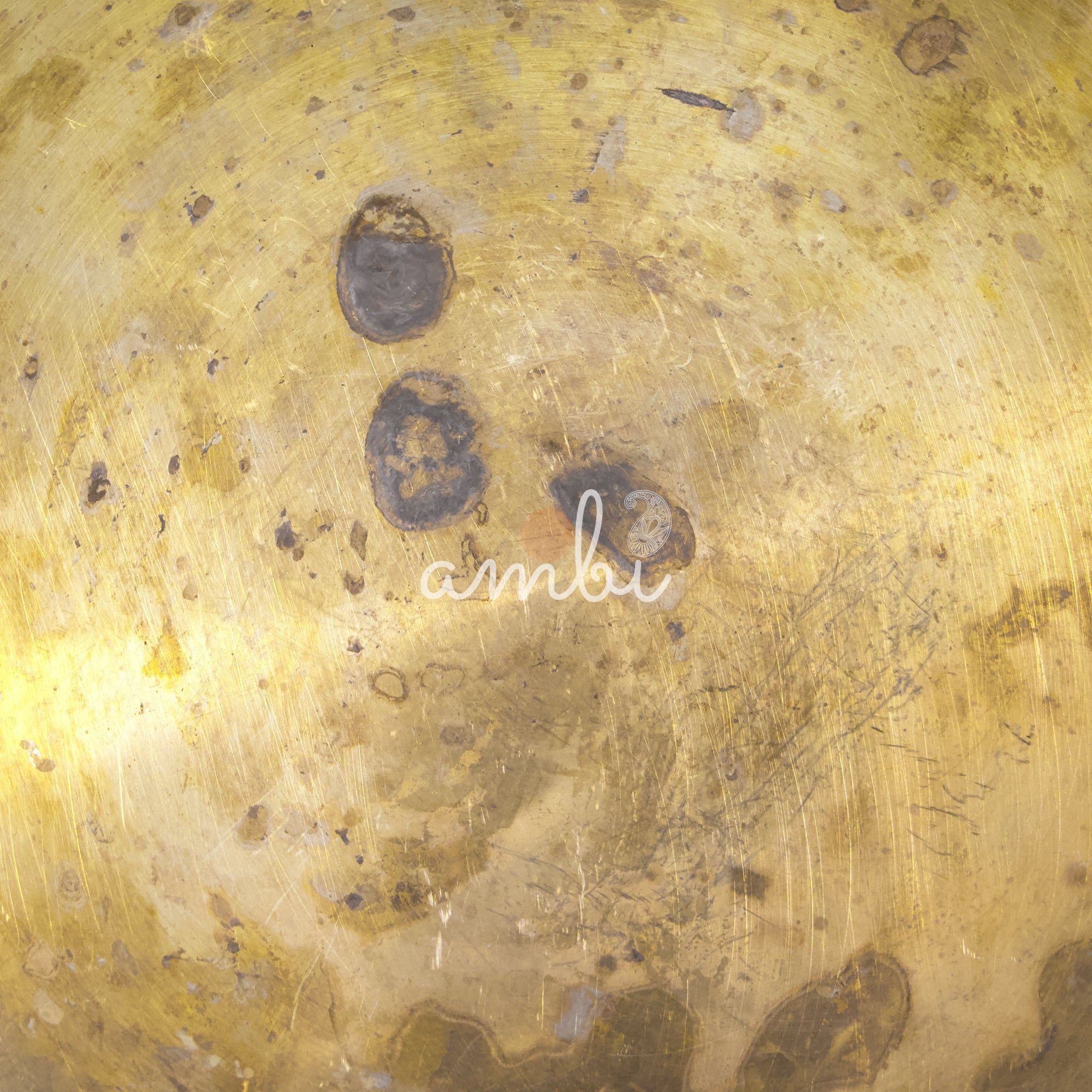 AMBI Handcrafted Timeless Brass Vintage Thali 650g