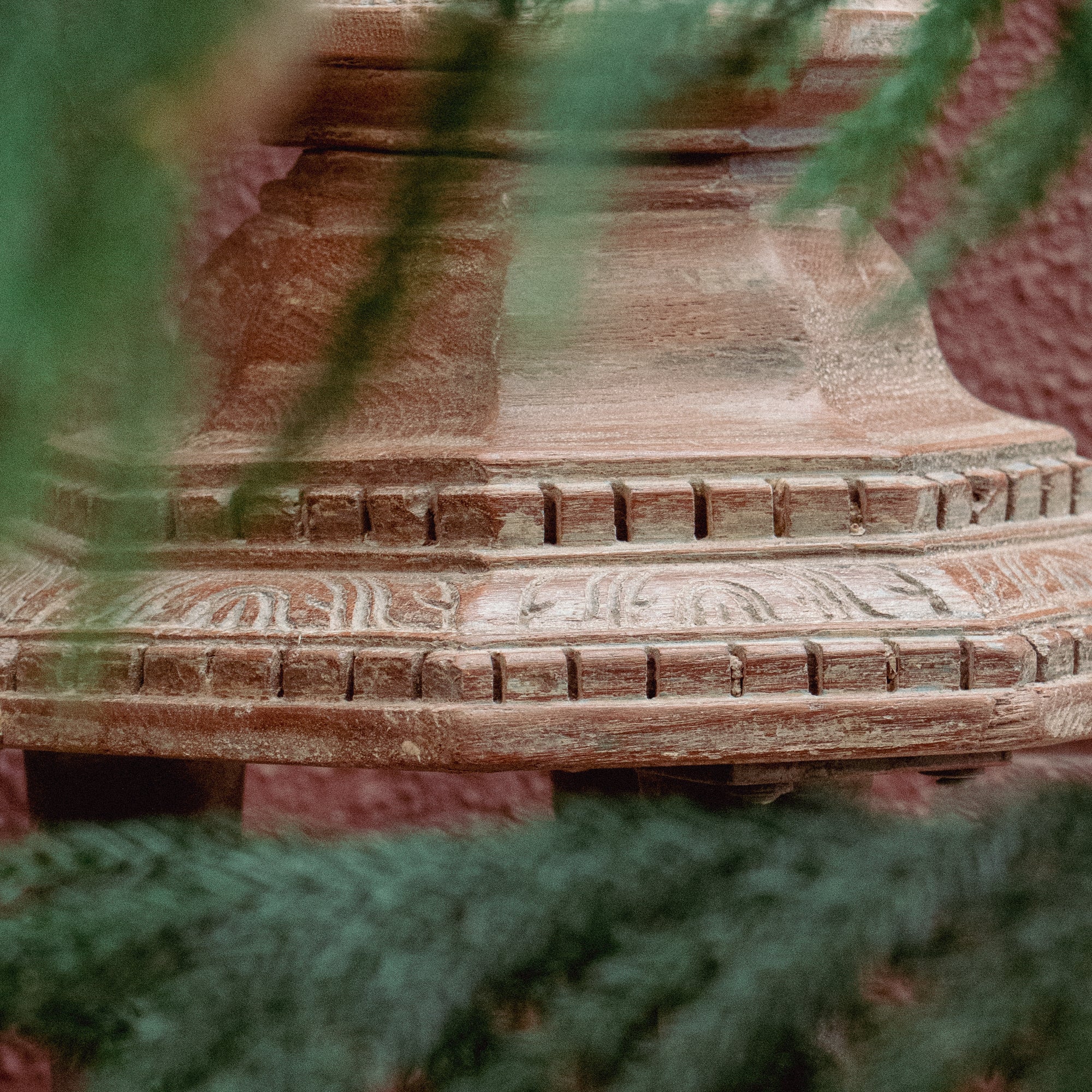 Vintage Wooden Candle Stand