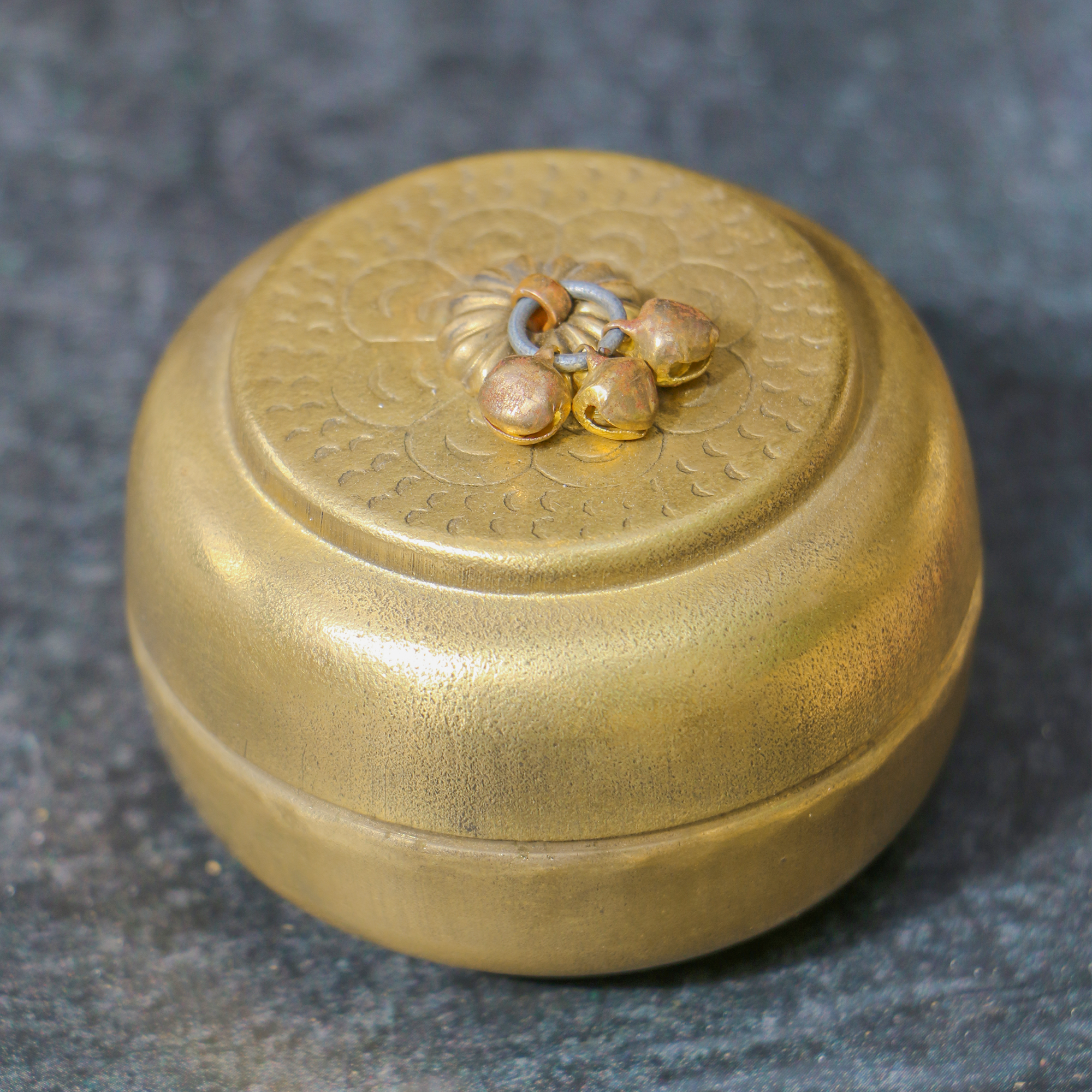 Ambi Brass Vintage Small Trinket Box