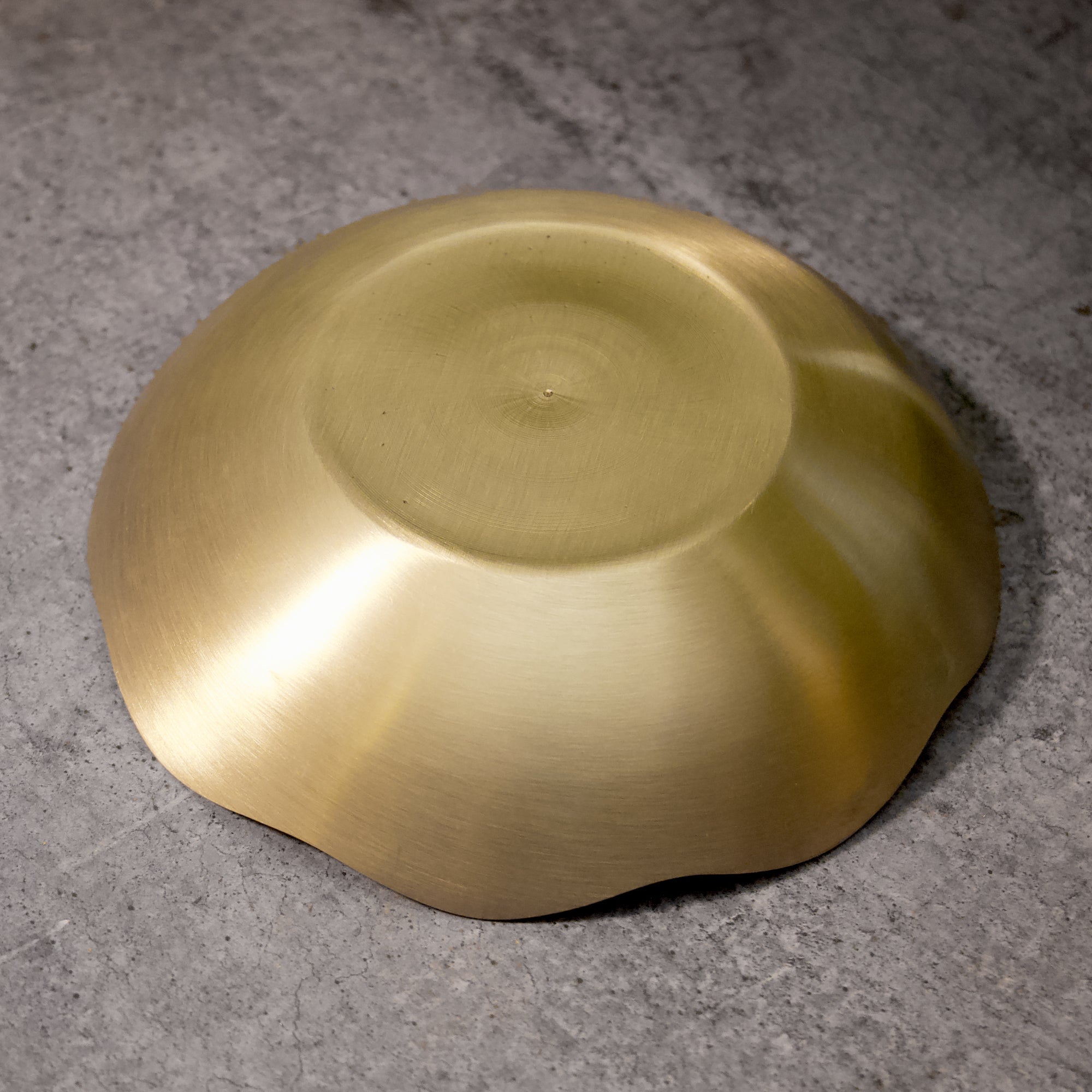 Elegant & Pure Kansa Floral Dessert Bowl - 6 Inch
