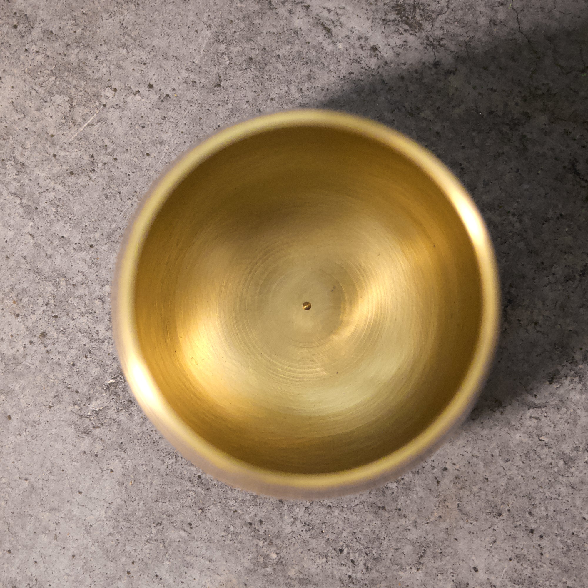 AMBI Pure 100% Lead Free Kansa Damru Shaped Water Glass 330 ml