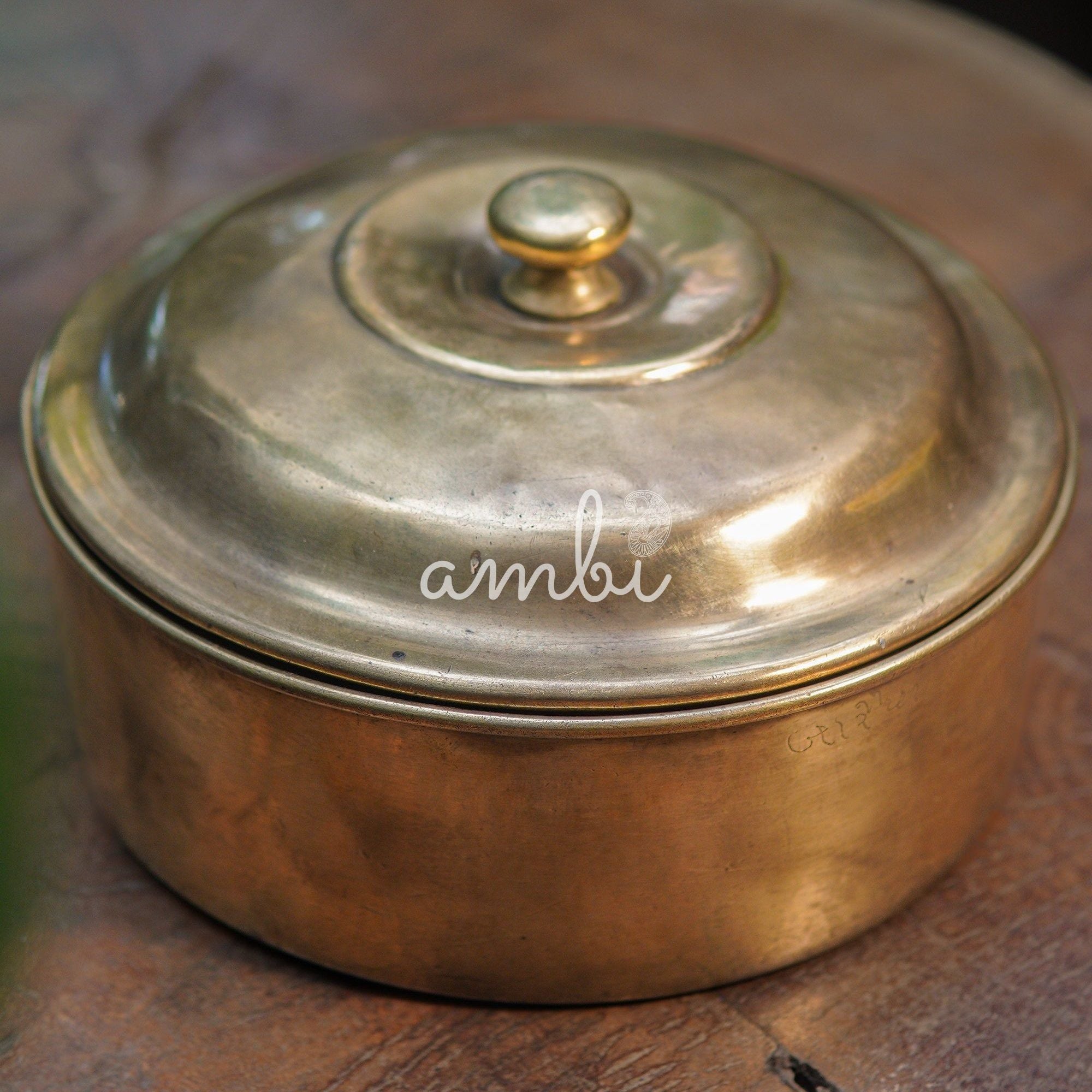 Handcrafted Vintage Artisanal Brass Box
