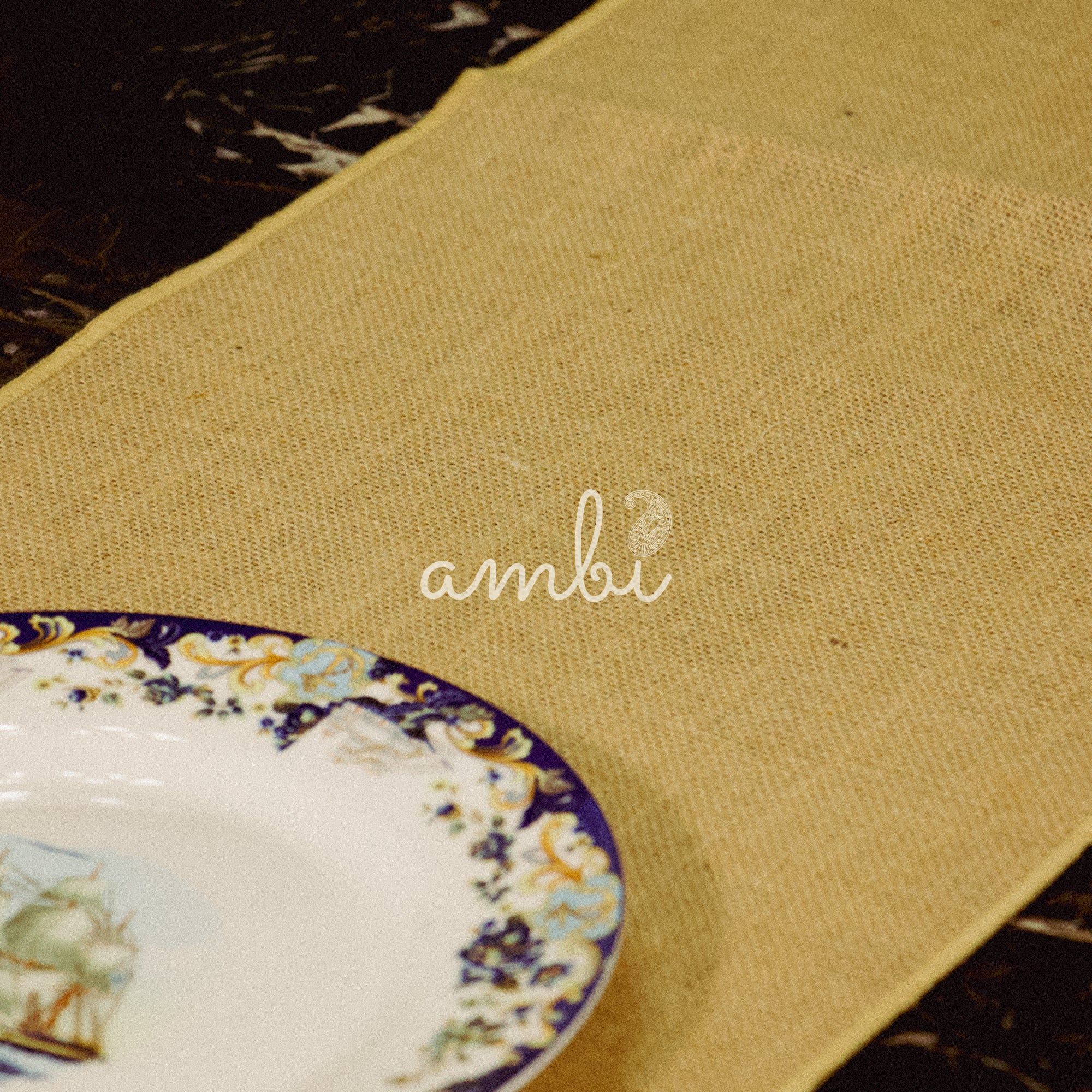 2026 Collection - Handmade Jute Minimalist Table Runner Set with 8 Table Mats