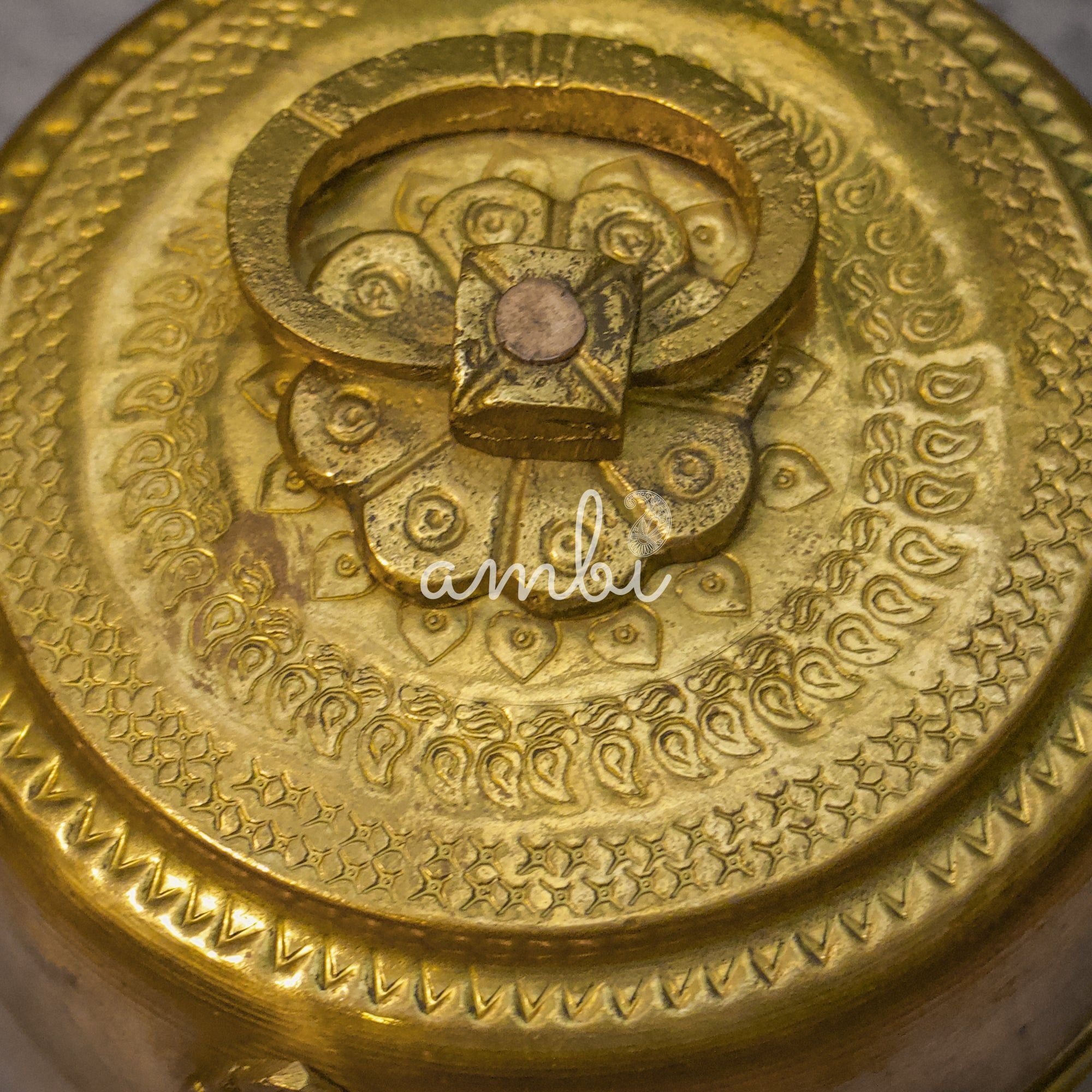 Handcrafted Brass Heritage Charm Brass Box