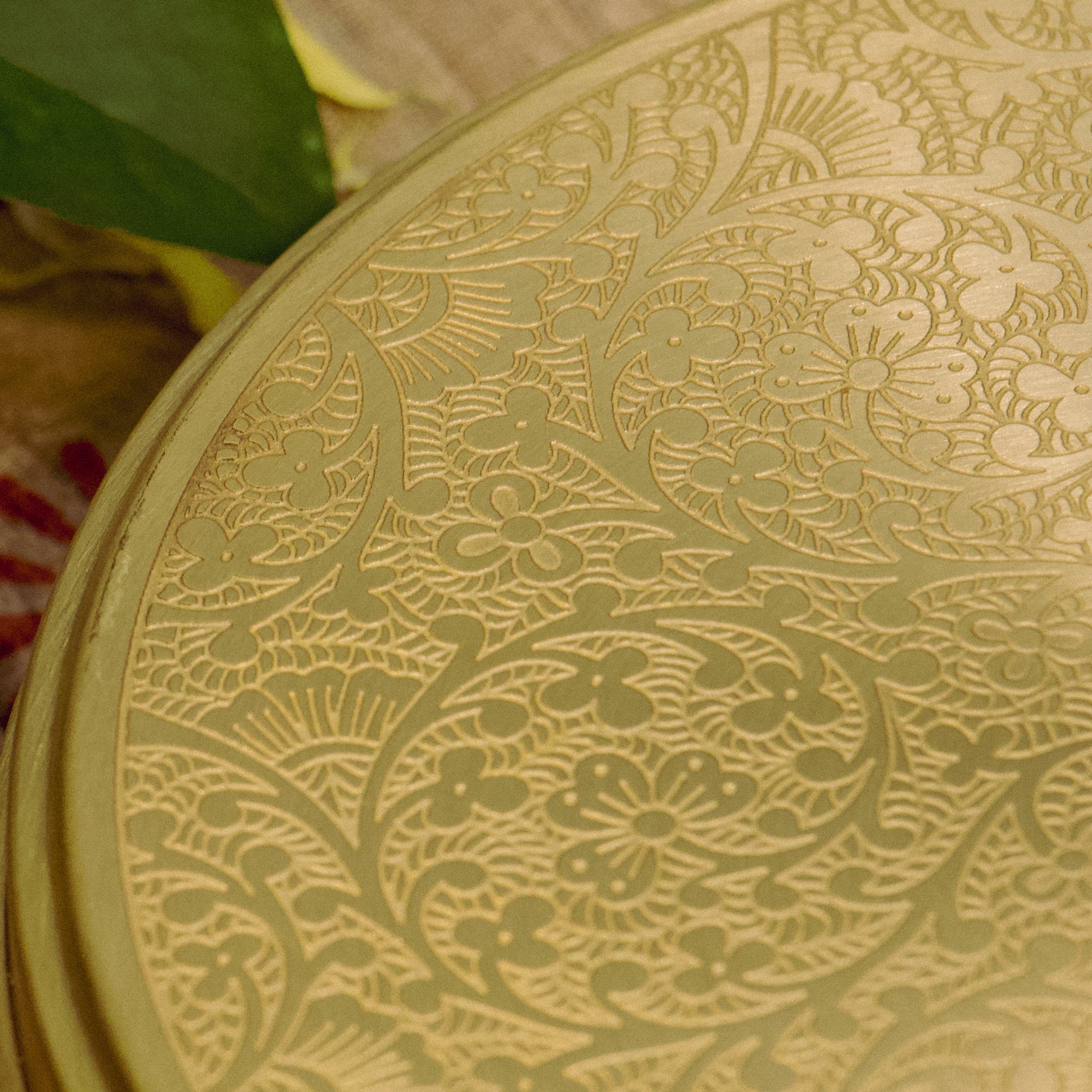 Brass Spice Chest Masala Daani (7 Containers) - 7.3 Inches