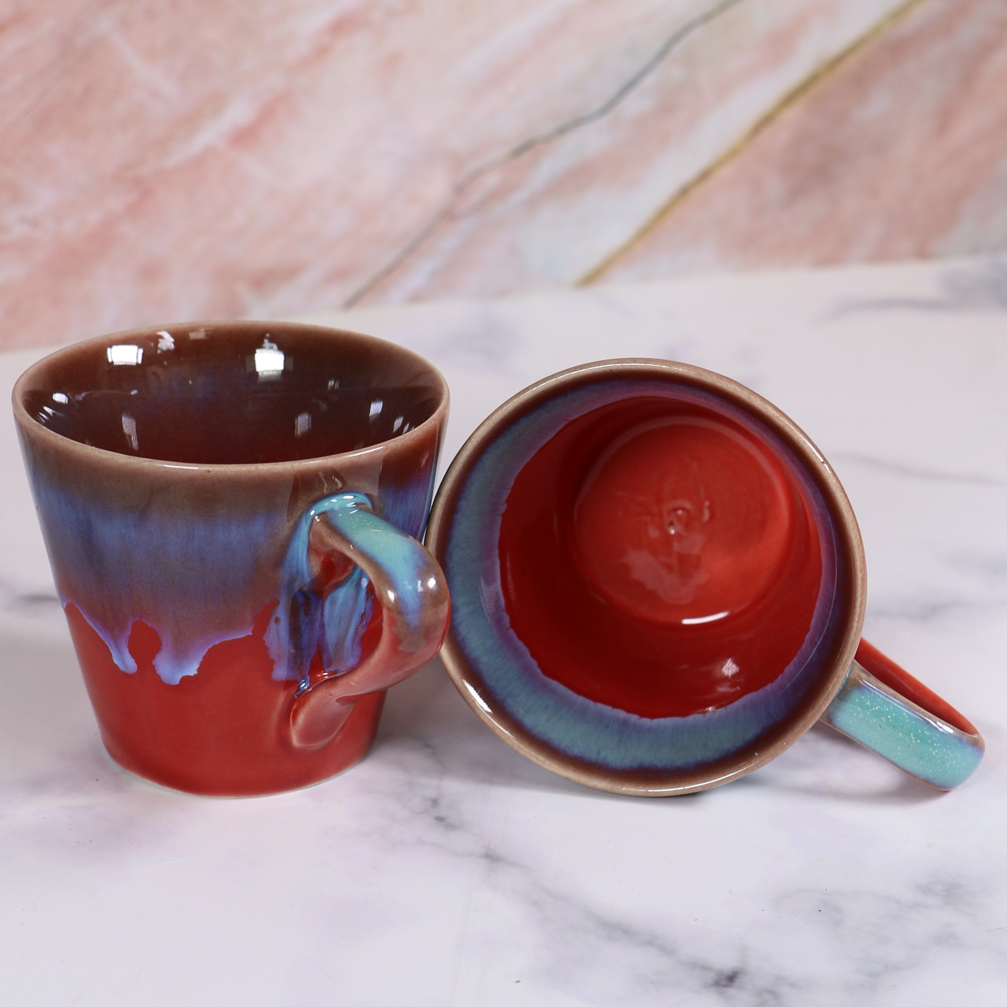 2026 - Ambi Pottery Handmade Coffee Cups Set of 2 (150 m each)