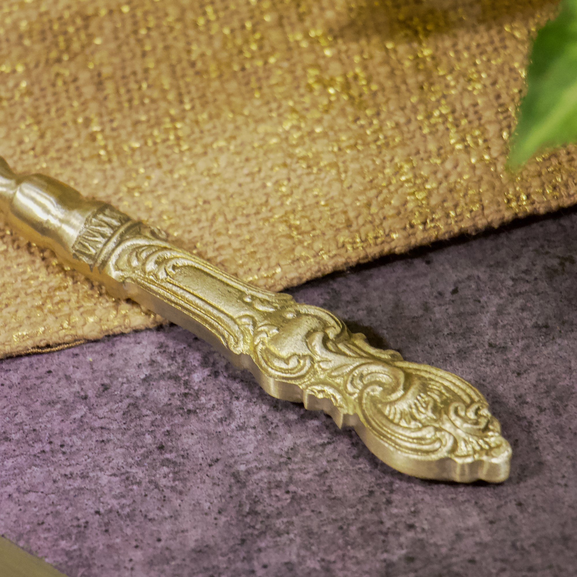 Vintage Victorian Handcrafted Pure Brass Royal Cake Server - Set of 2
