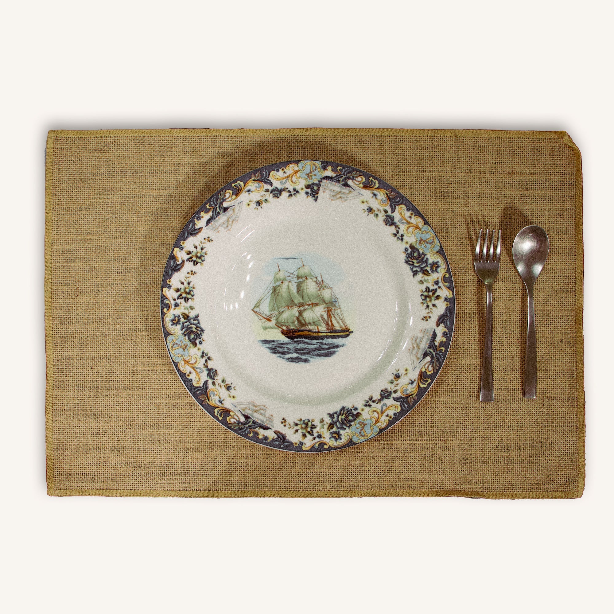 2026 Collection - Handmade Jute Minimalist Table Runner Set with 8 Table Mats