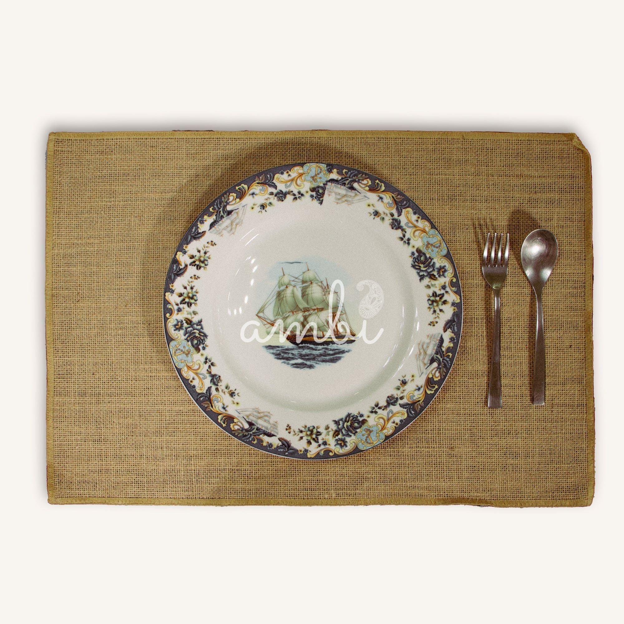 2026 Collection - Handmade Jute Minimalist Table Runner Set with 8 Table Mats