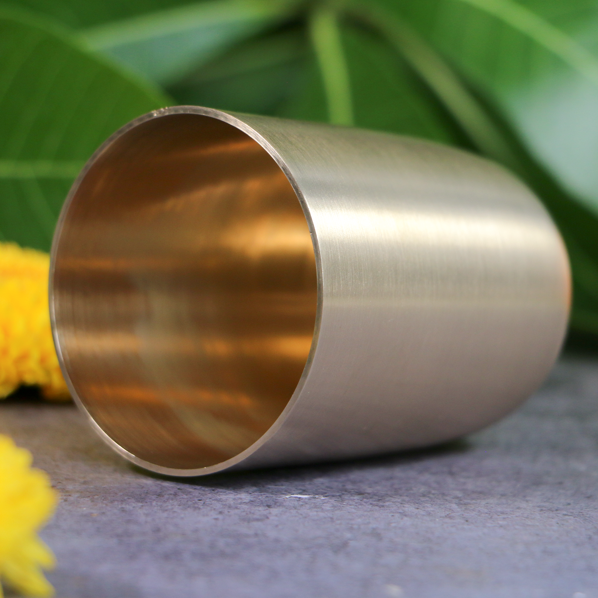 AMBI Pure 100% Lead Free Kansa Small Traditional Ayurvedic Water / Juice Glass | Kids 160ml