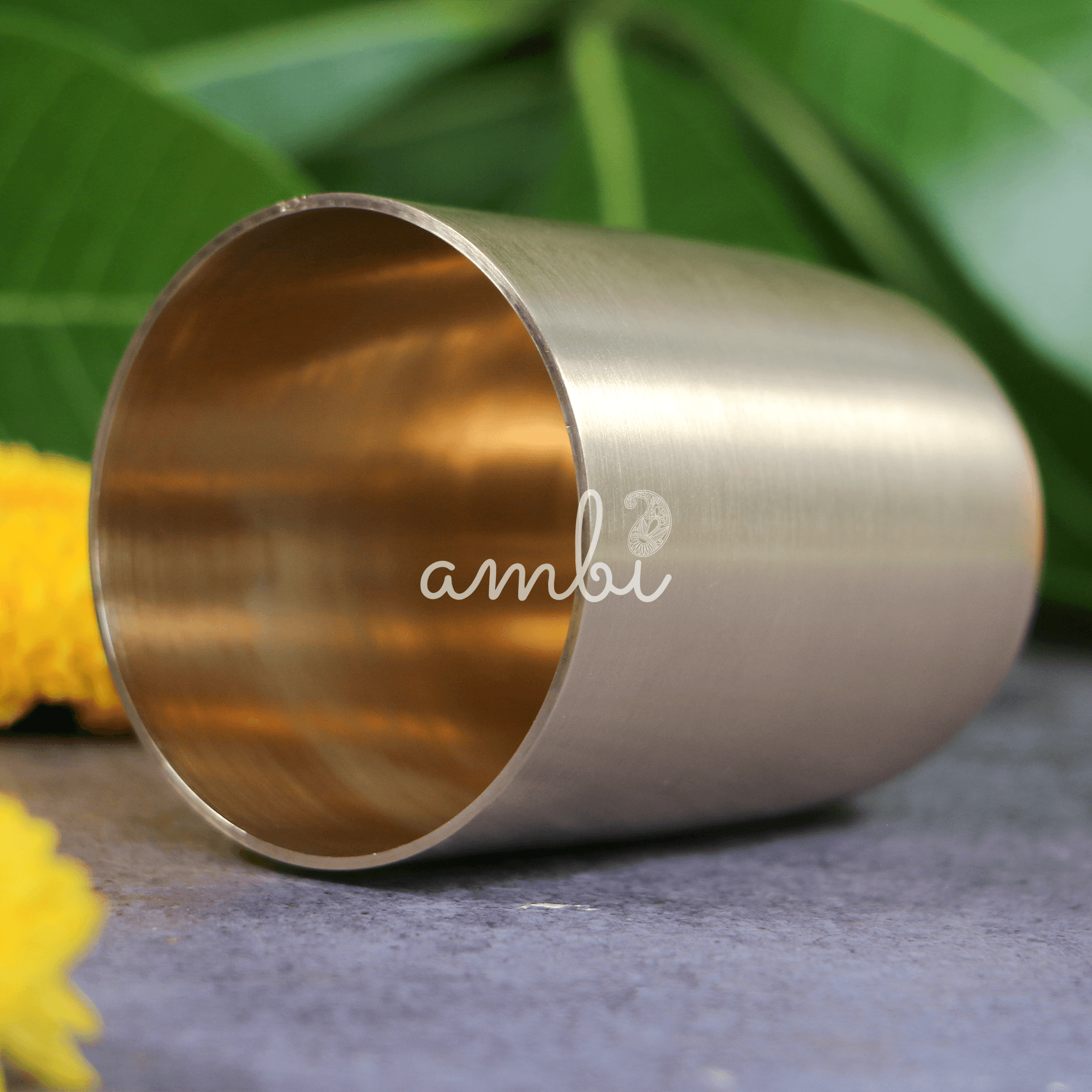 AMBI Pure 100% Lead Free Kansa Small Traditional Ayurvedic Water / Juice Glass | Kids - 160ML