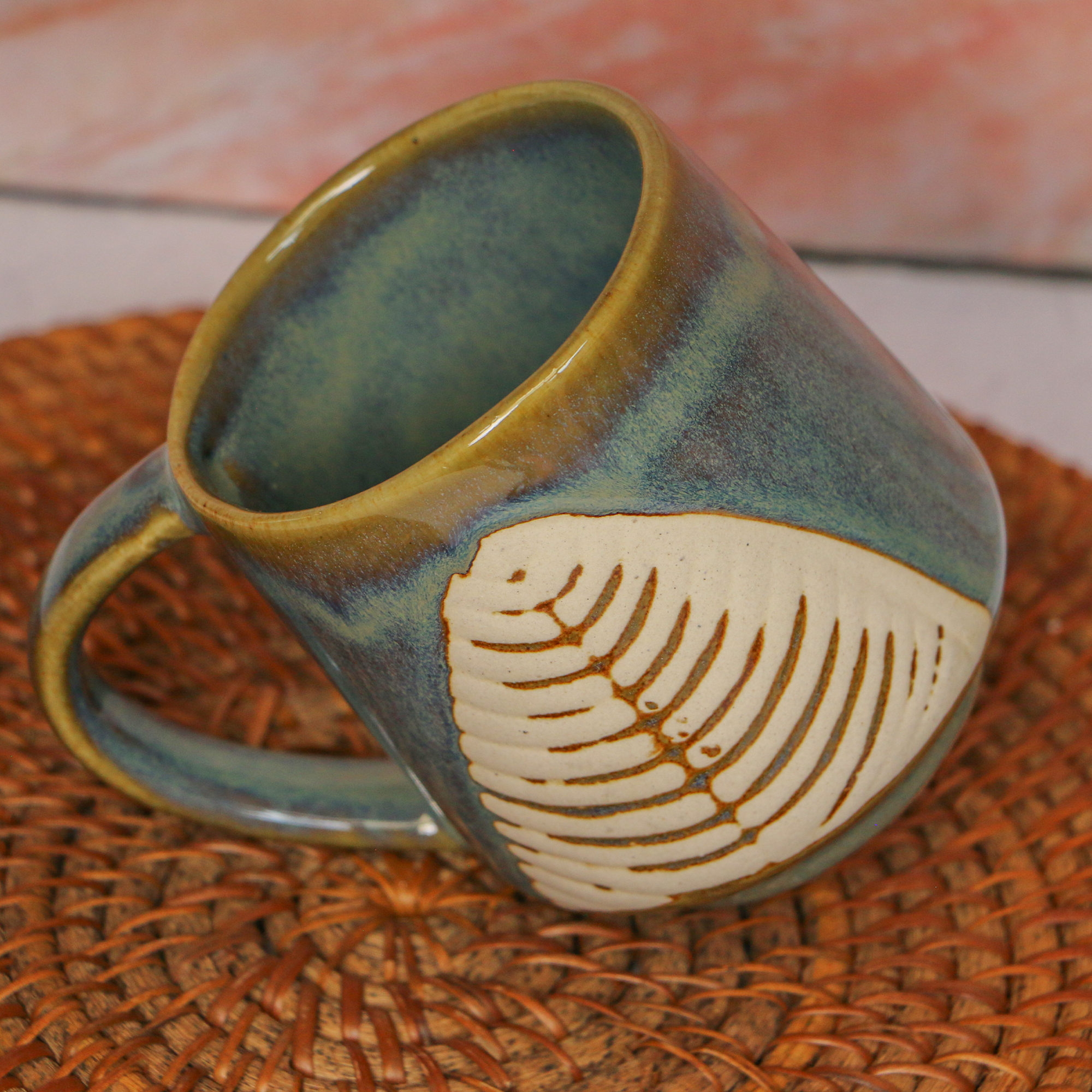 2026 - Leaf Style Coffee Mug Large 300 ml | Set of 2