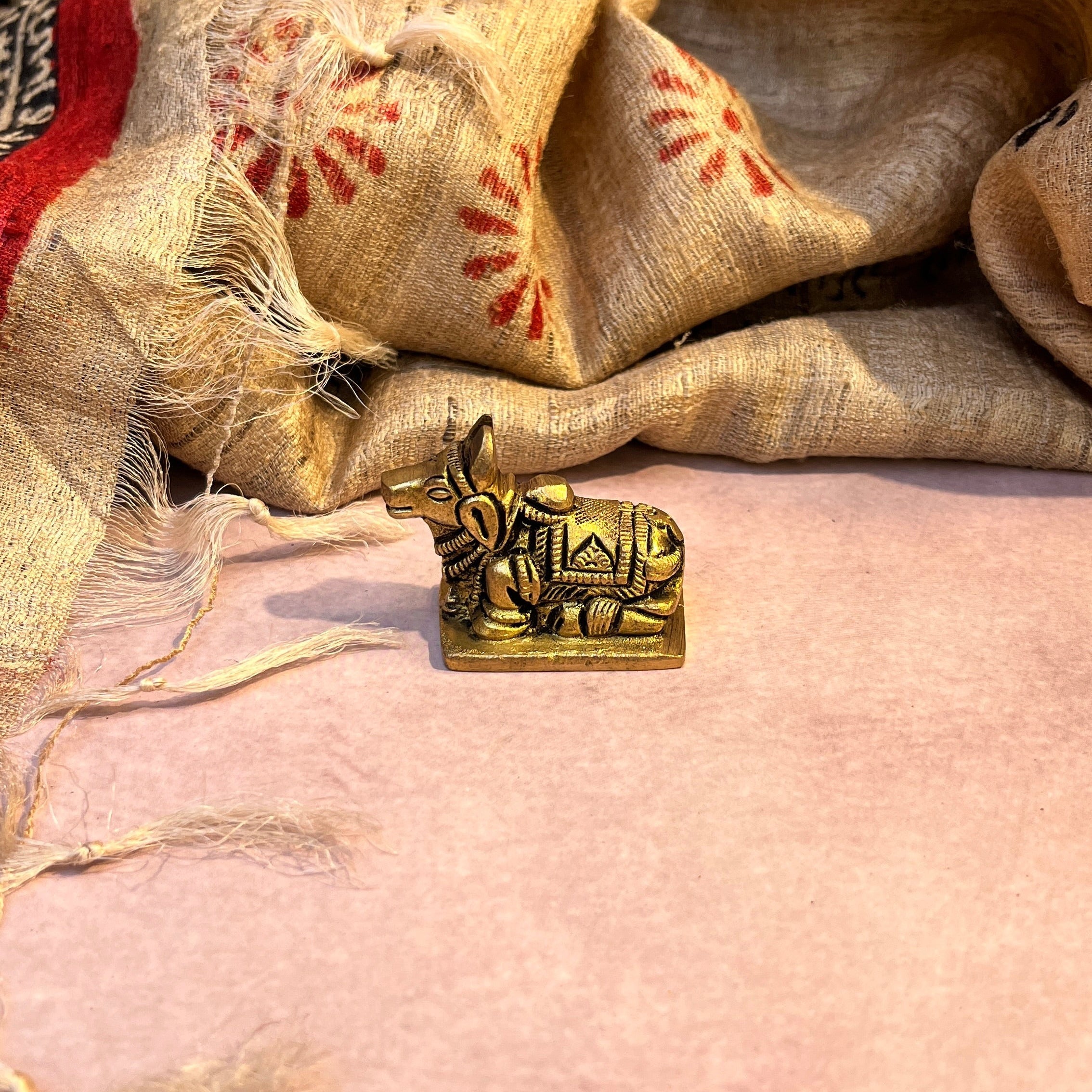 Ambi Pure Brass Nandi Maharaj Murti - 101 Grams