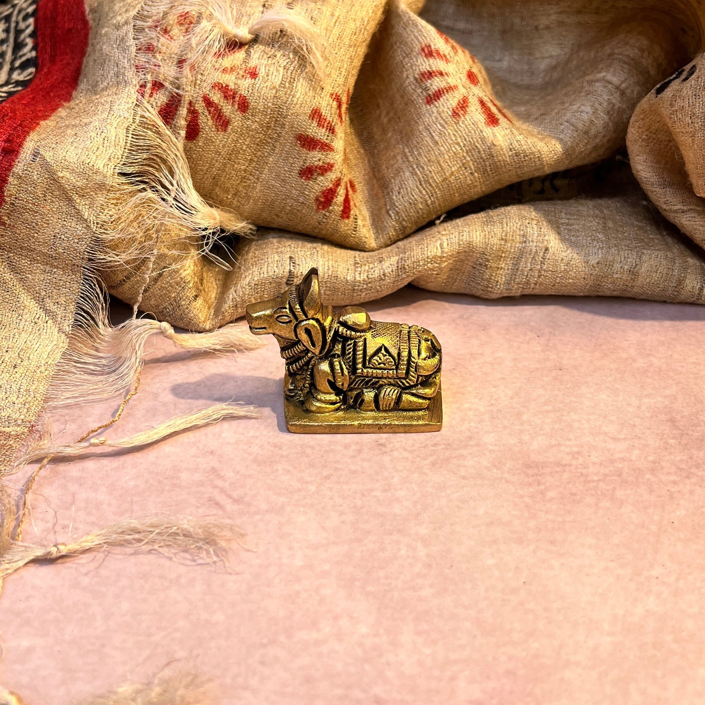 Ambi Pure Brass Nandi Maharaj Murti - 101 Grams