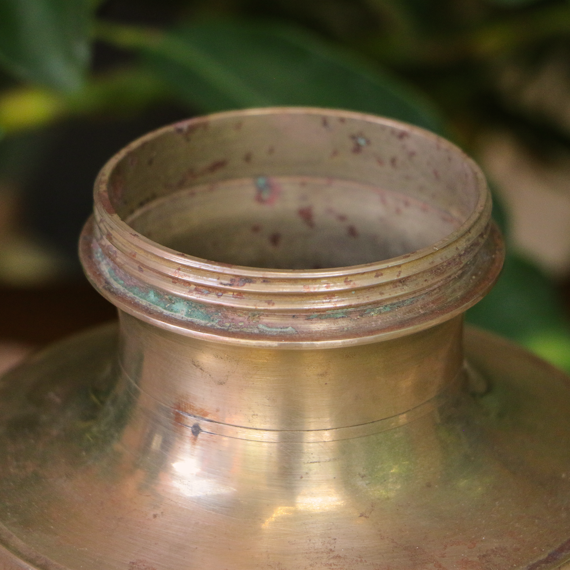 Vintage Handmade Brass Kamandal Ganga Jal Pot for Prayer