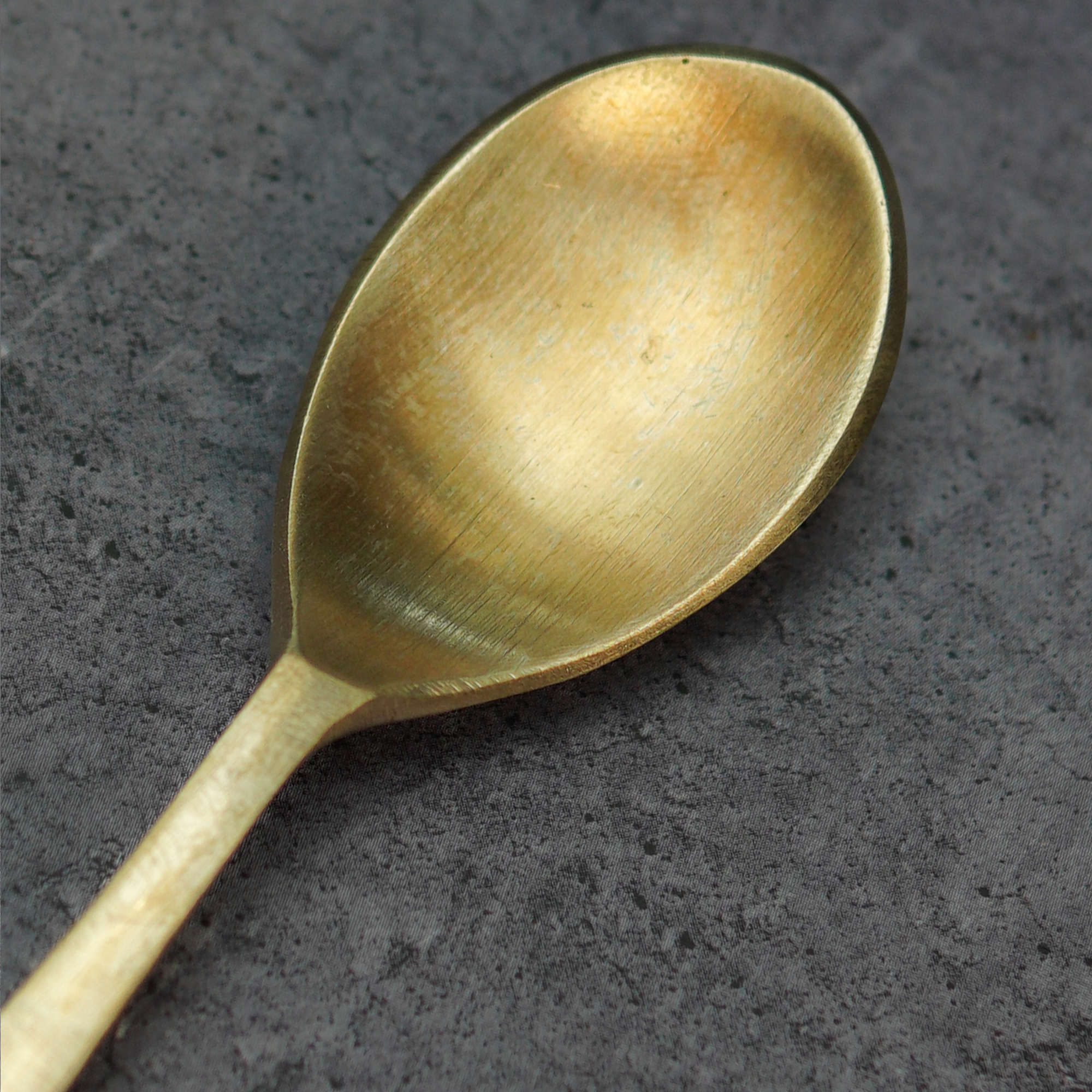 Pure 100% Lead Free Kansa Spoon - good for health ! 17cm 55g