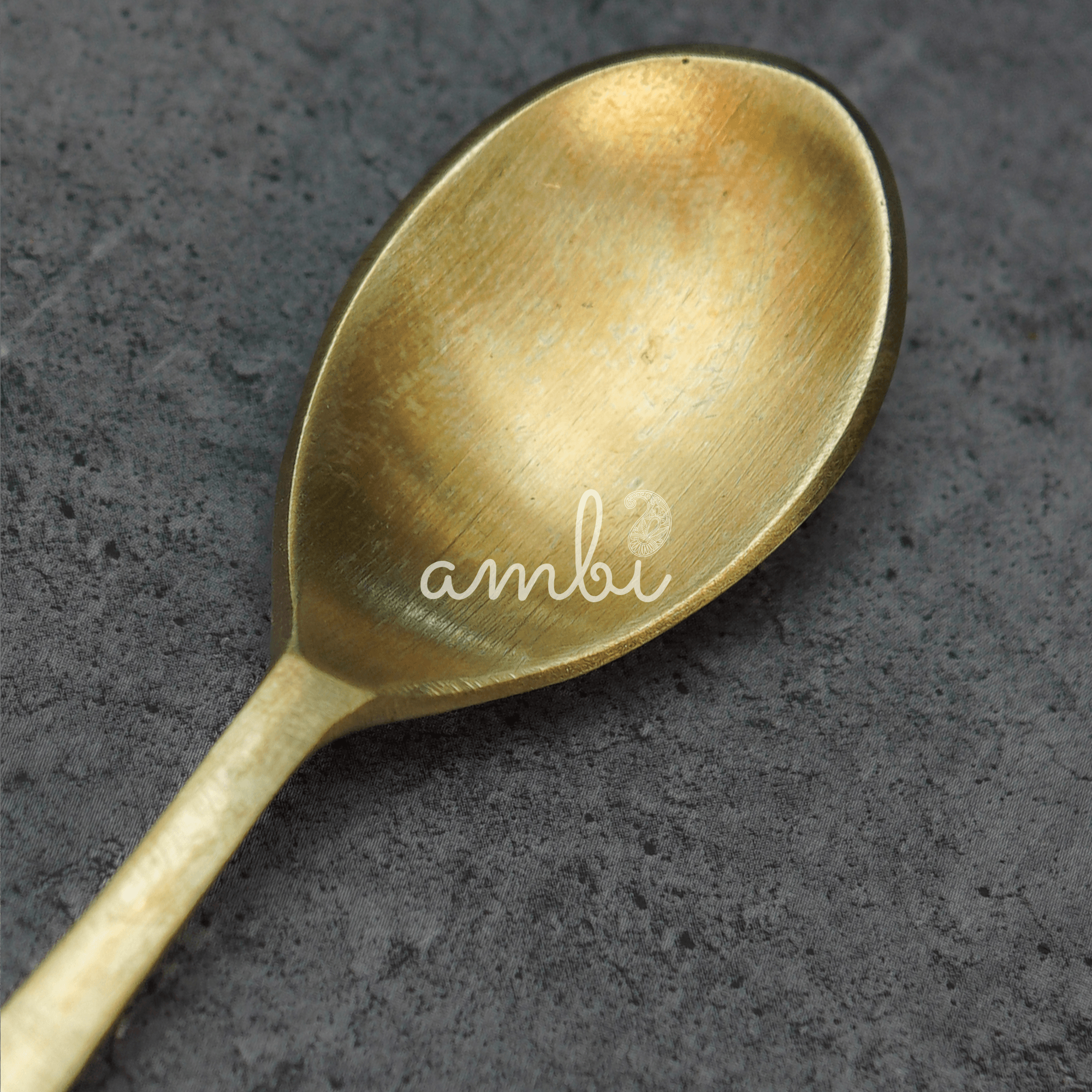 Pure 100% Lead Free Kansa Spoon - good for health ! 17cm 55g