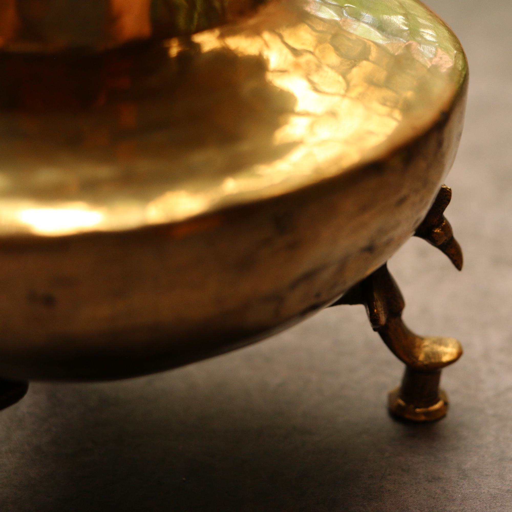 Handcrafted Elegant Vintage Brass Lota With Legs