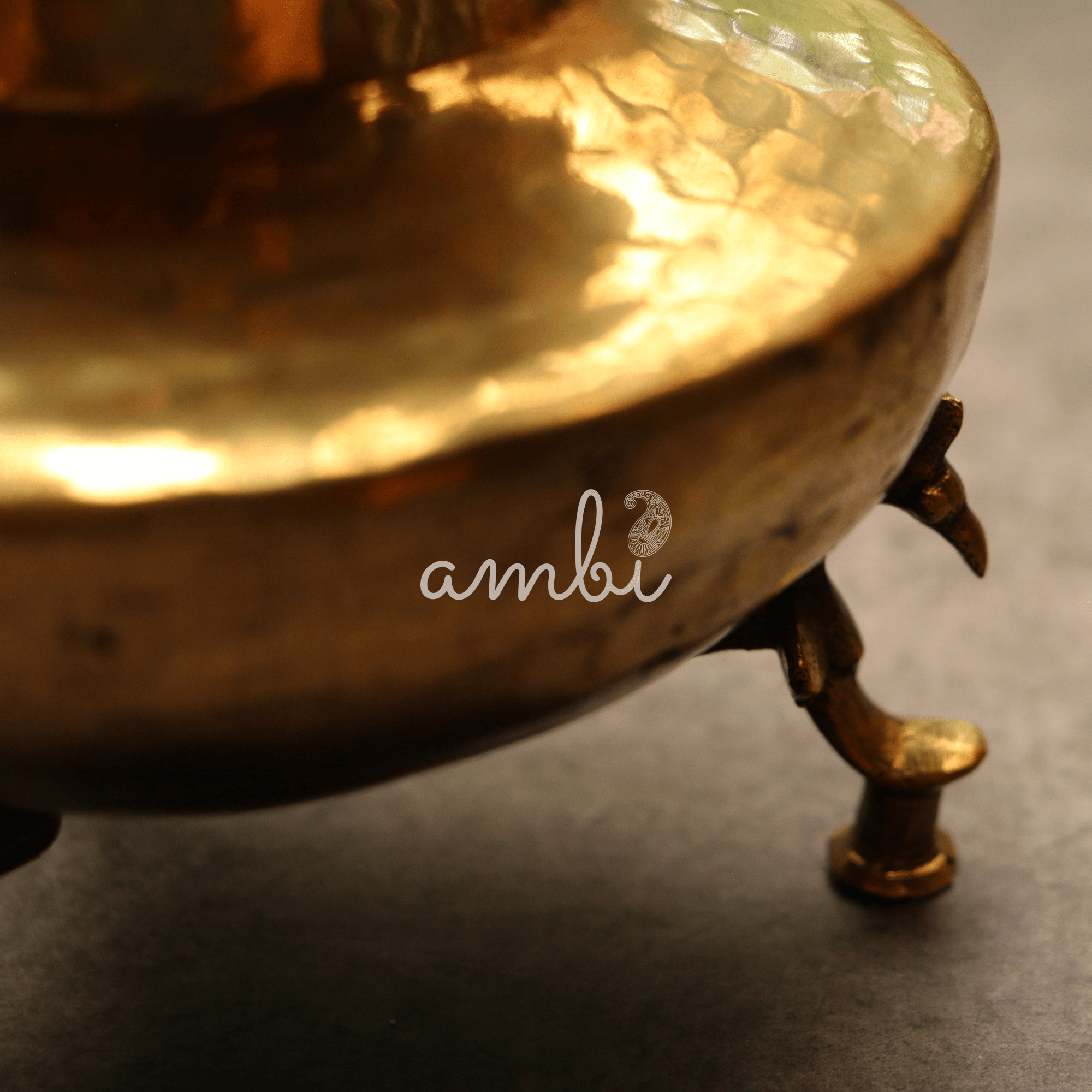 Handcrafted Elegant Vintage Brass Lota With Legs
