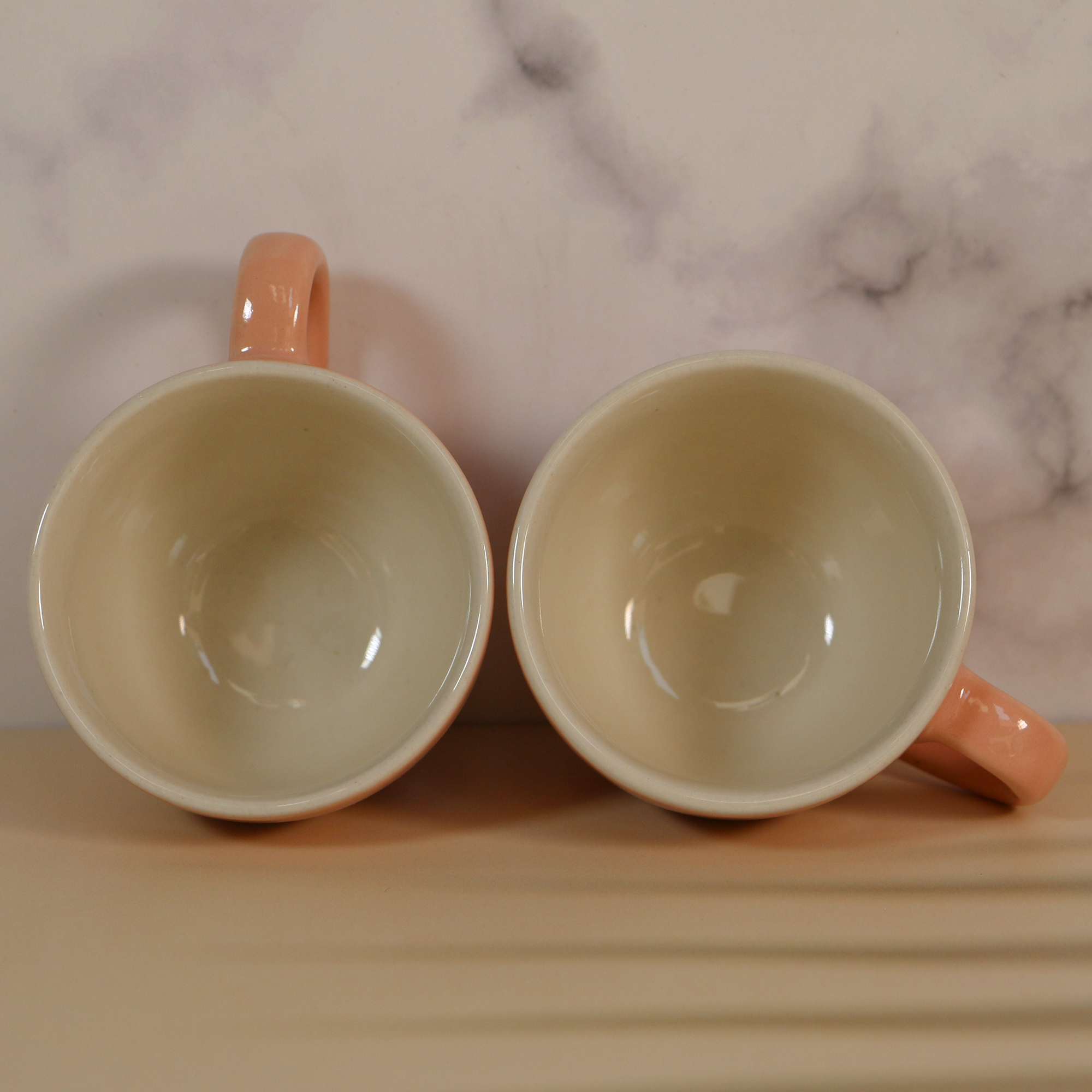 Ambi Small Peach Espresso Cups Set of 2 (150 ml each)