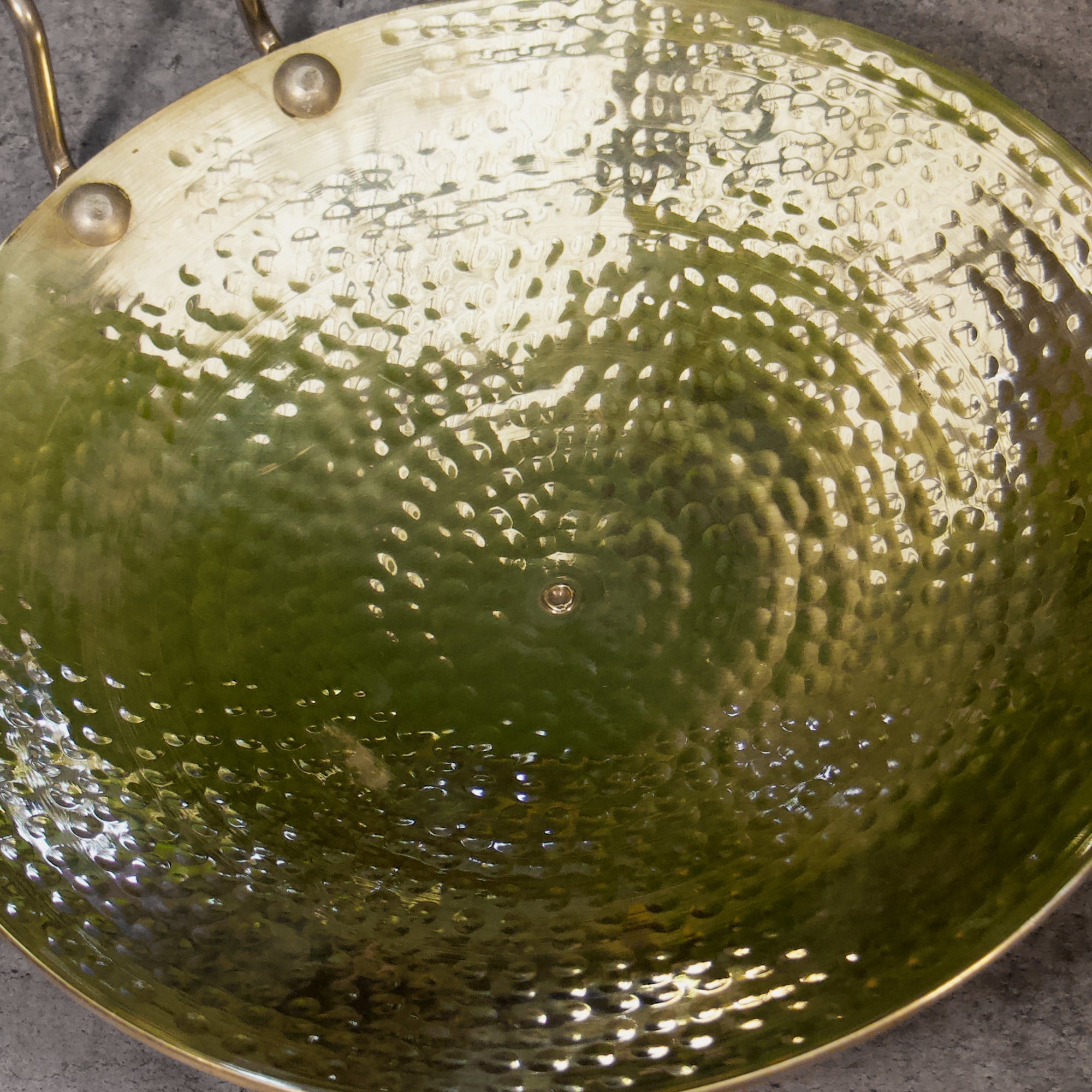 Pure Brass Hammered Tawa / Tava - 10 inches