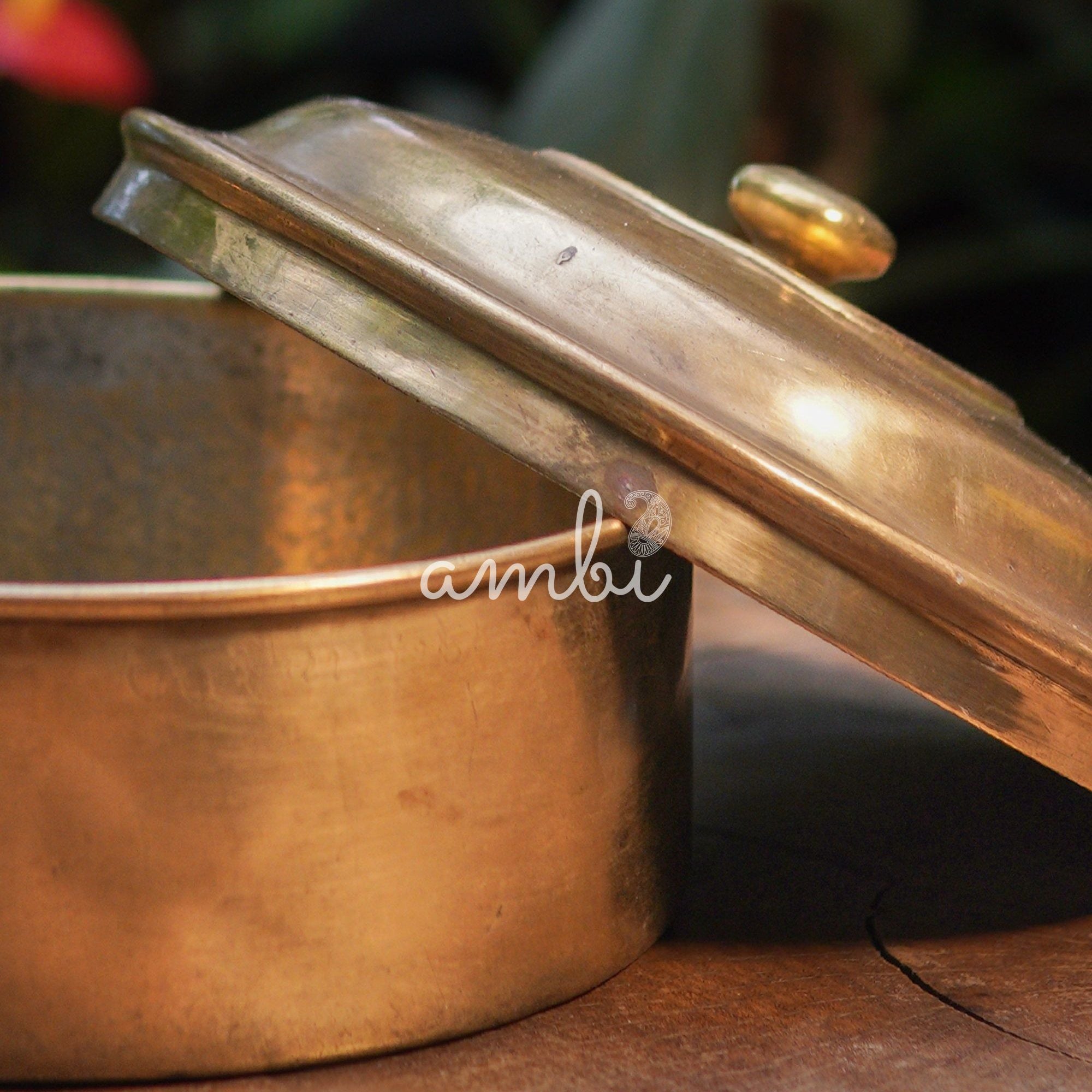 Handcrafted Vintage Artisanal Brass Box