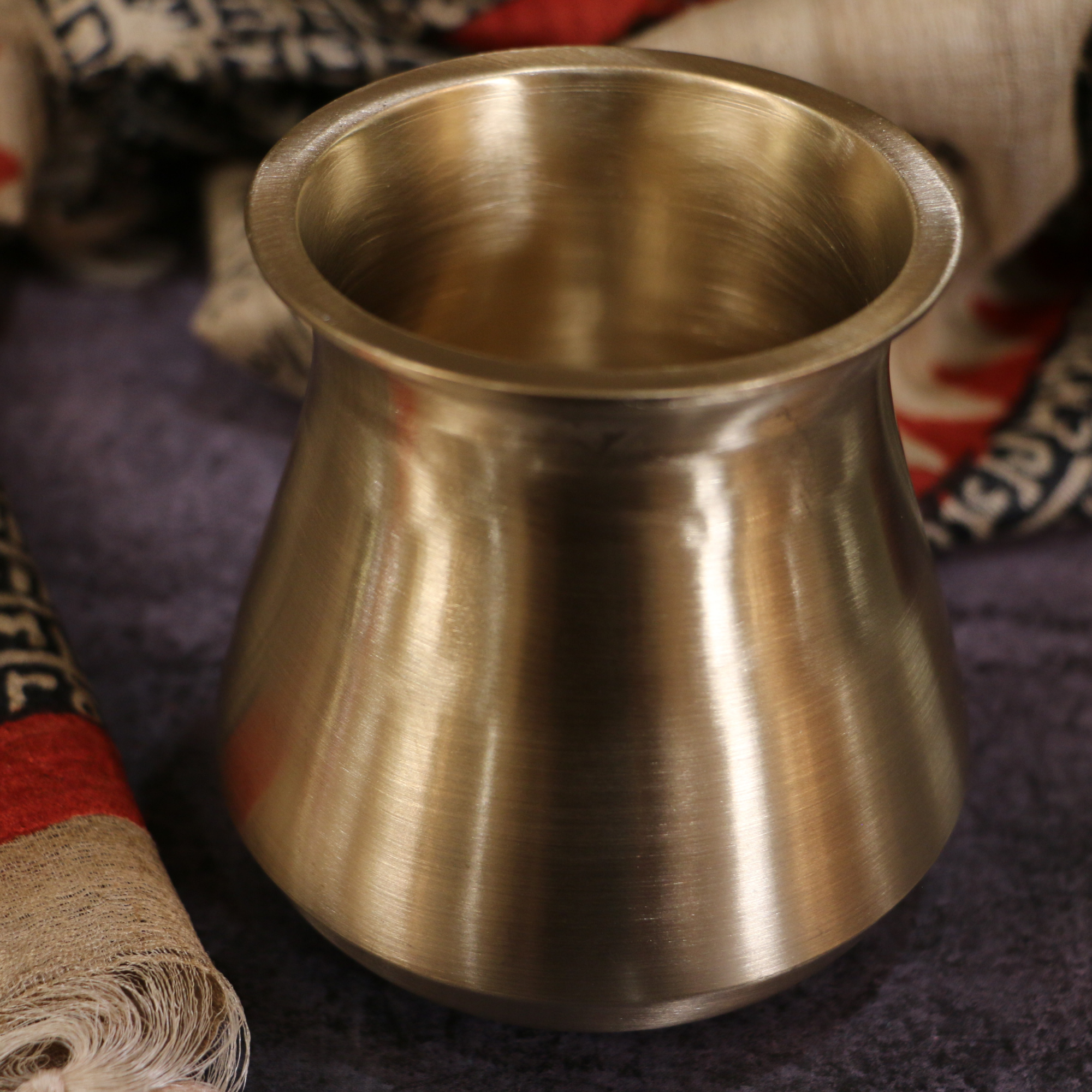 Elegant Satari Pure 100% Lead Free Kansa Water Health Lota  (Big) - 500 ML