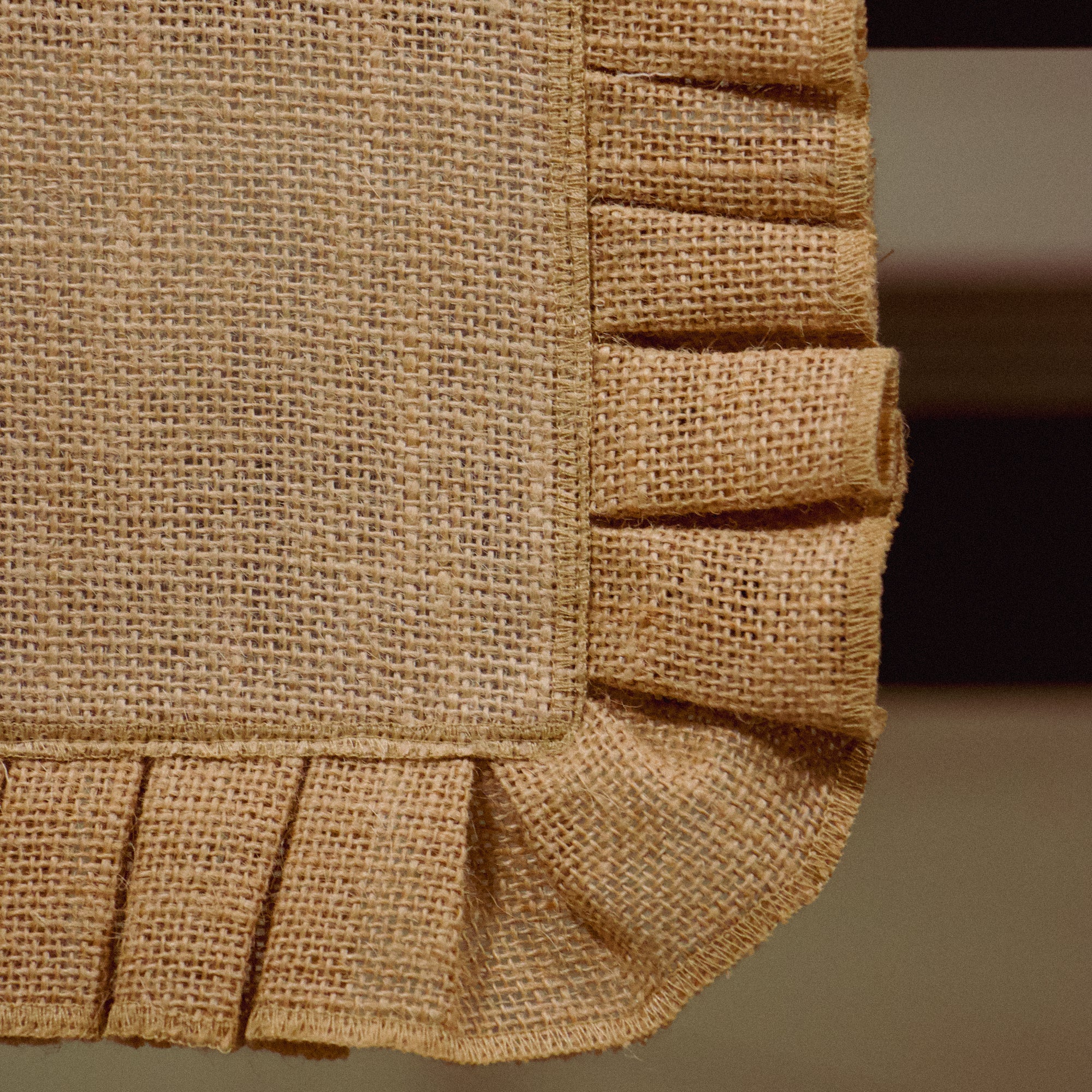 Diwali 2025 Handmade Jute Table Runner Set with 8 Table Mats with Loops