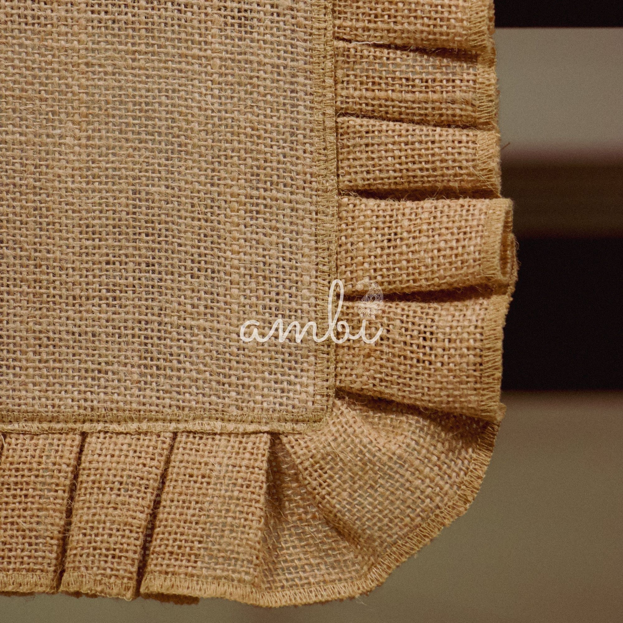 2026 Collection - Handmade Jute Table Runner Set with 8 Table Mats with Loops