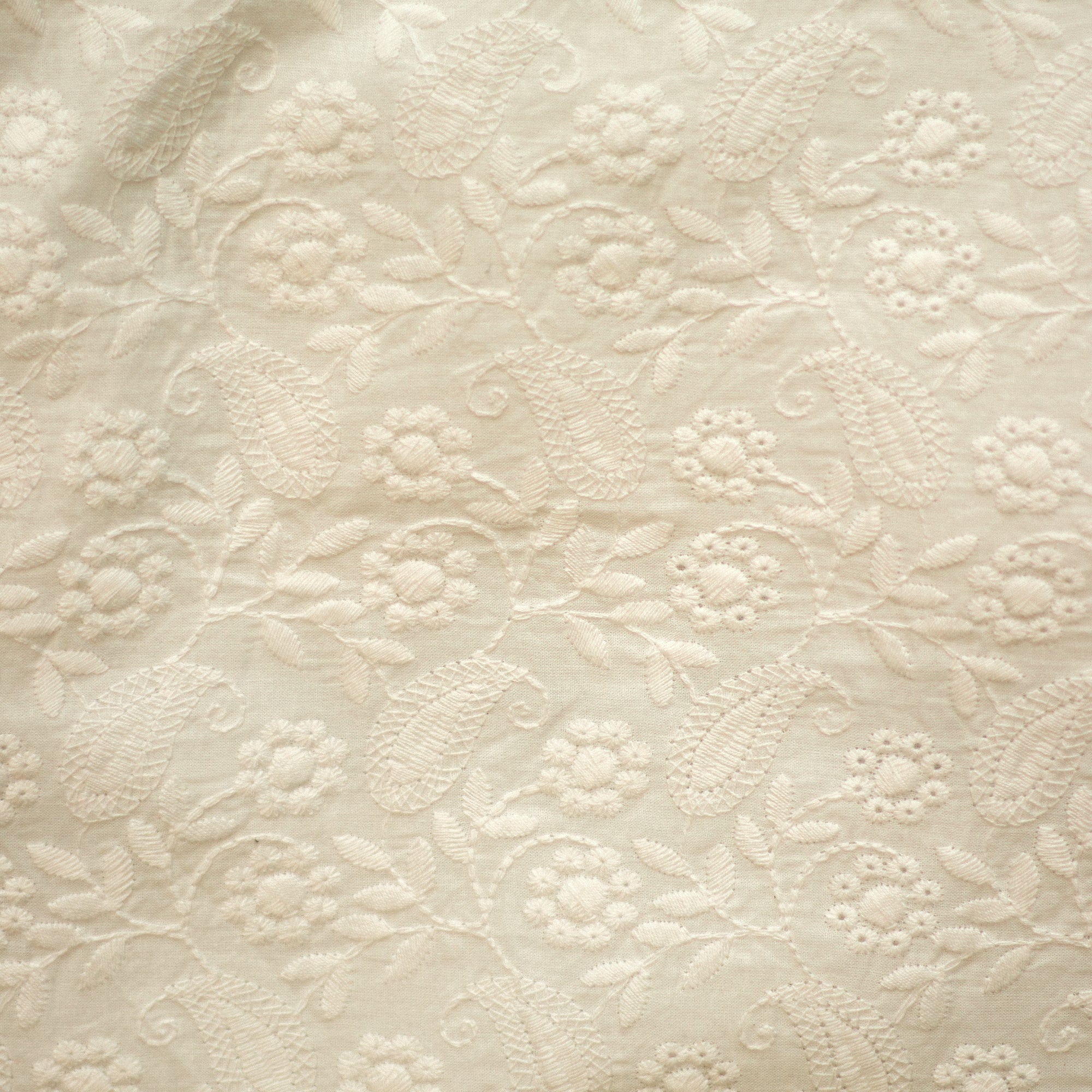 2026 Collection - Hand-Embroidered Plain White Crochet Cushion Cover - 16 X 16 inches - Set of 5