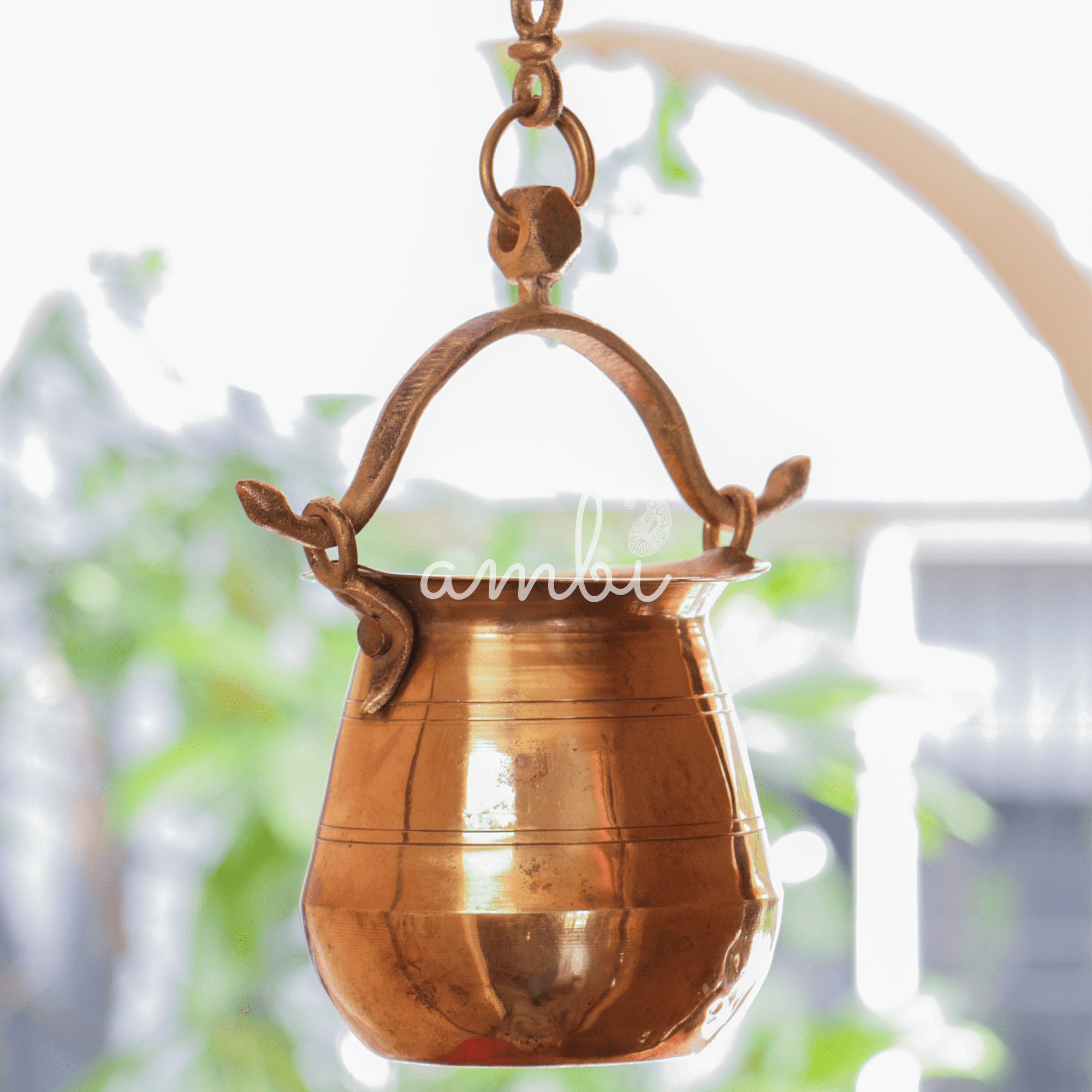 Ambi Vintage Heavy Brass Lota Hanging