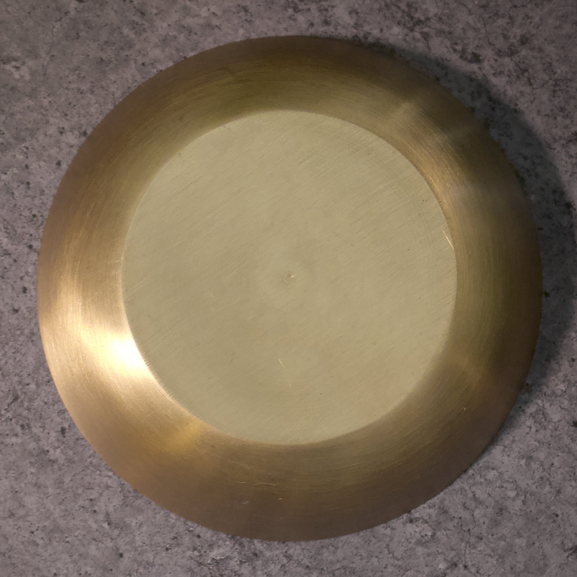 AMBI 100% Pure Lead Free Kansa Small Plate Handcrafted, Durable, Elegant | Dahiwada Plate | Dessert Plate | Puja Plate - 4 Inch