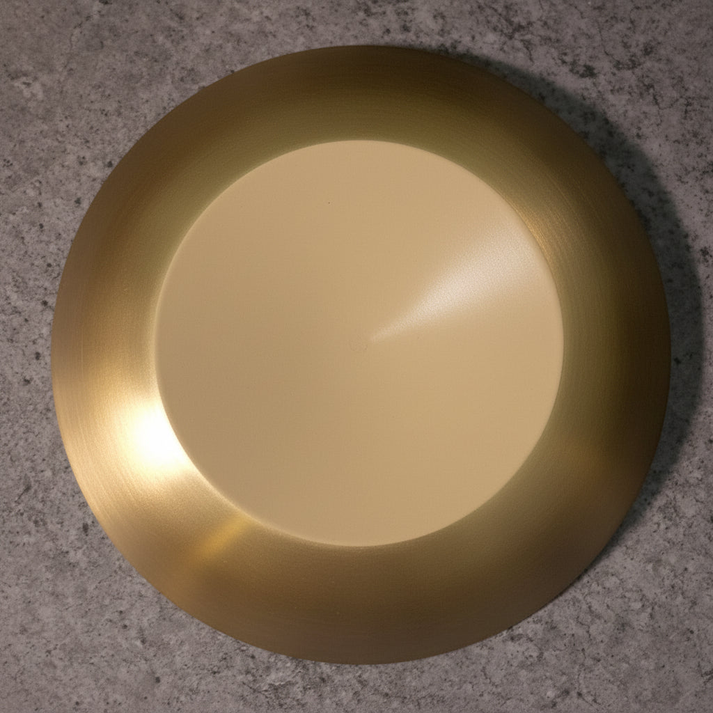 AMBI 100% Pure Lead Free Kansa 5-Inch Small Plate Handcrafted, Durable, Elegant | Dahiwada Plate | Dessert Plate | Puja Plate