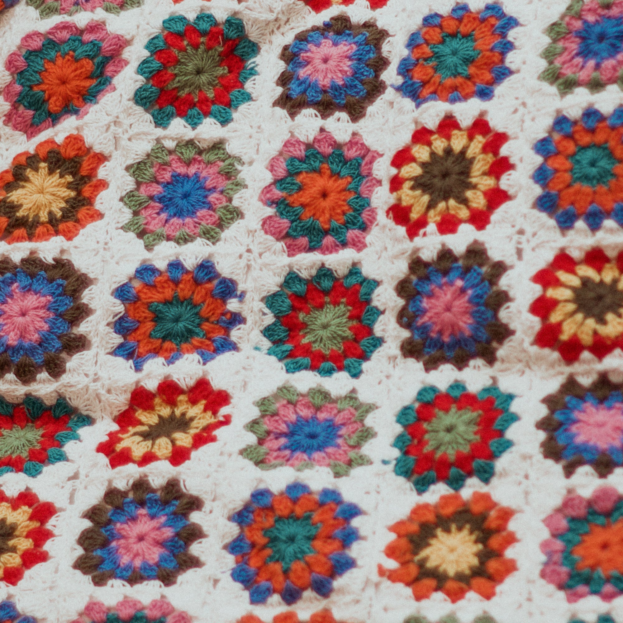 Diwali 2025 Hand-Embroidered Circle Pattern Crochet Cushion Cover - 16 X 16 inches - Set of 3