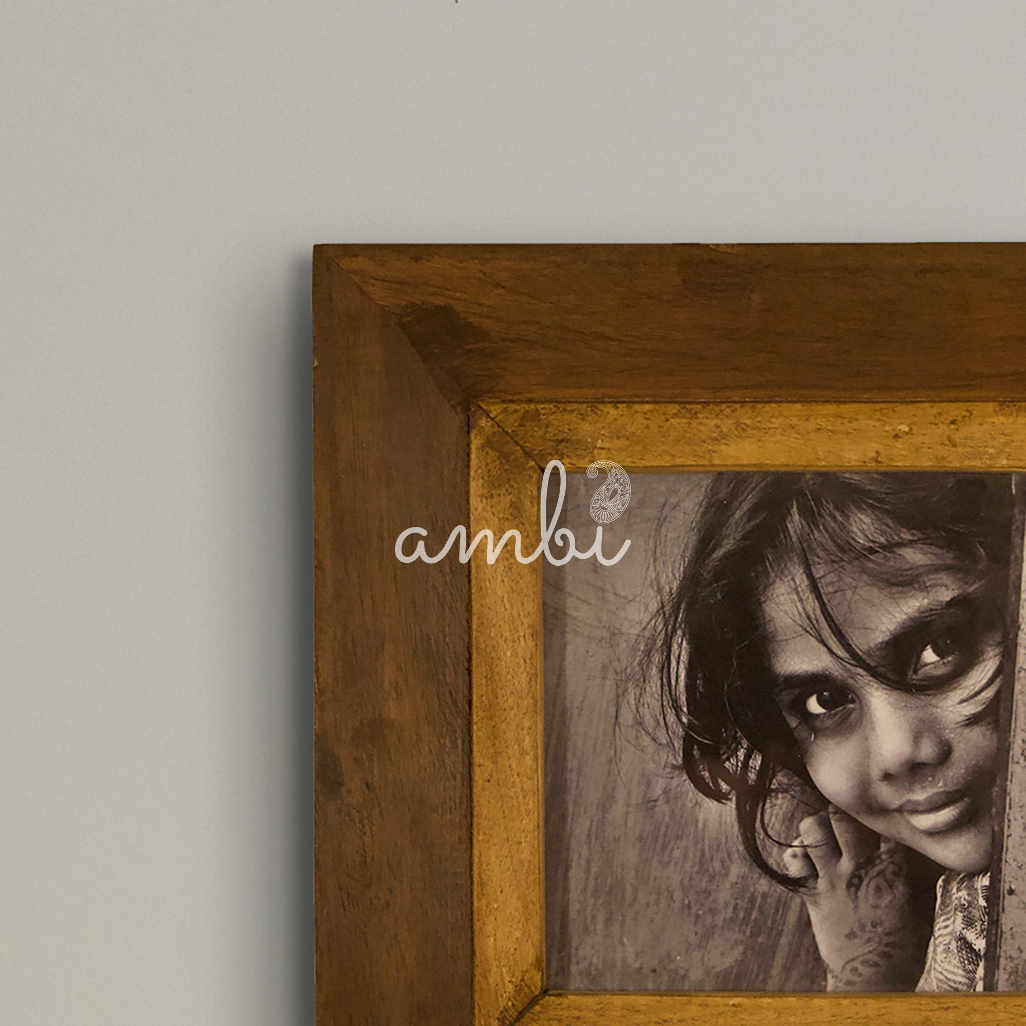 2025 Collection - Vintage Wooden Photo Frame - (SQUARE) - 11 X 11 inches