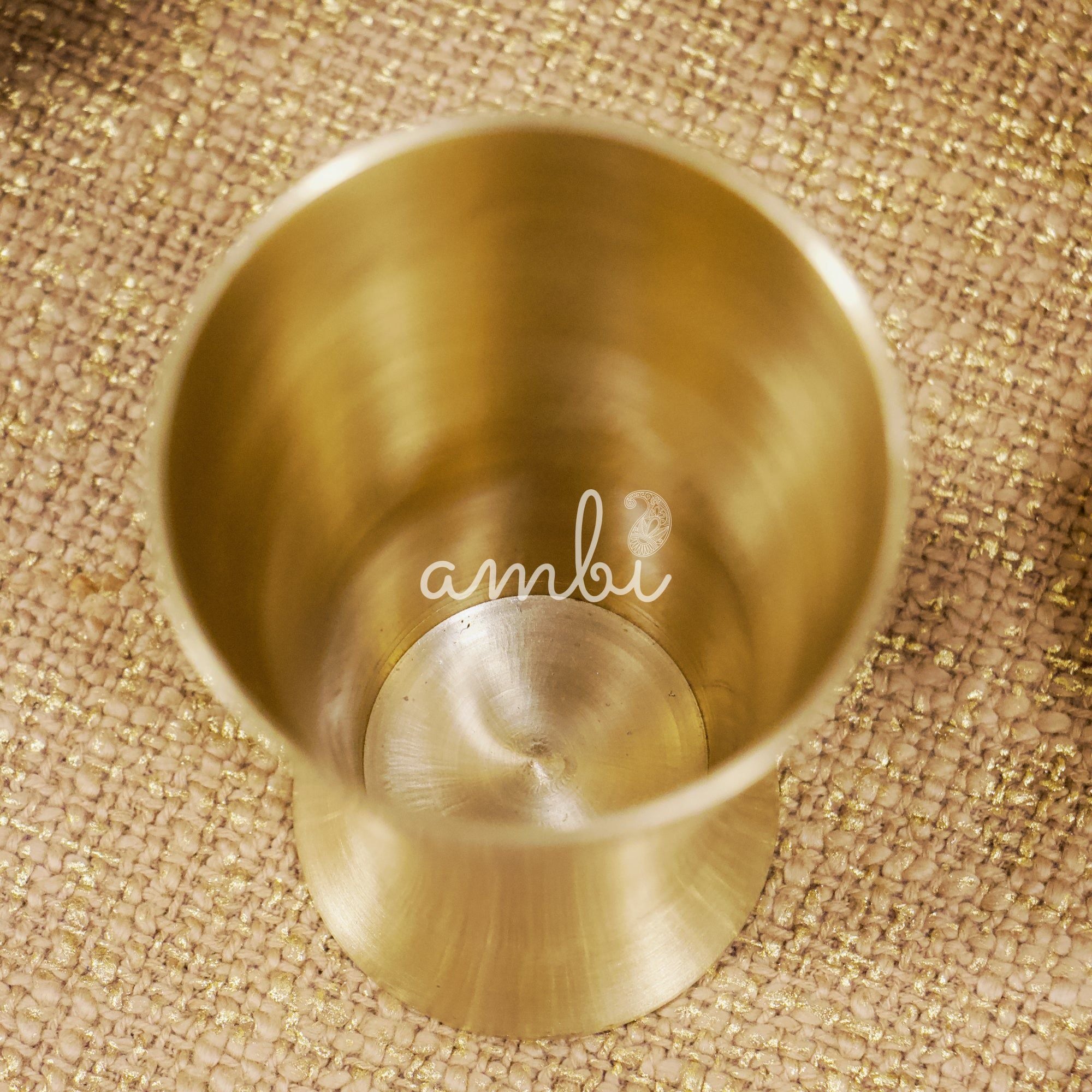 Ambi Royal Kansa Glass 250 ML – Morning Raga Ritual | 100% Lead-Free Bronze Drinking Glass