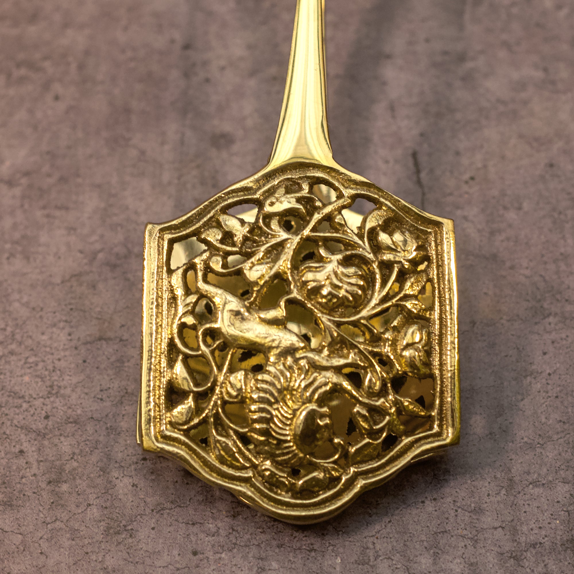 AMBI Vintage Finish Pure Brass Tongs