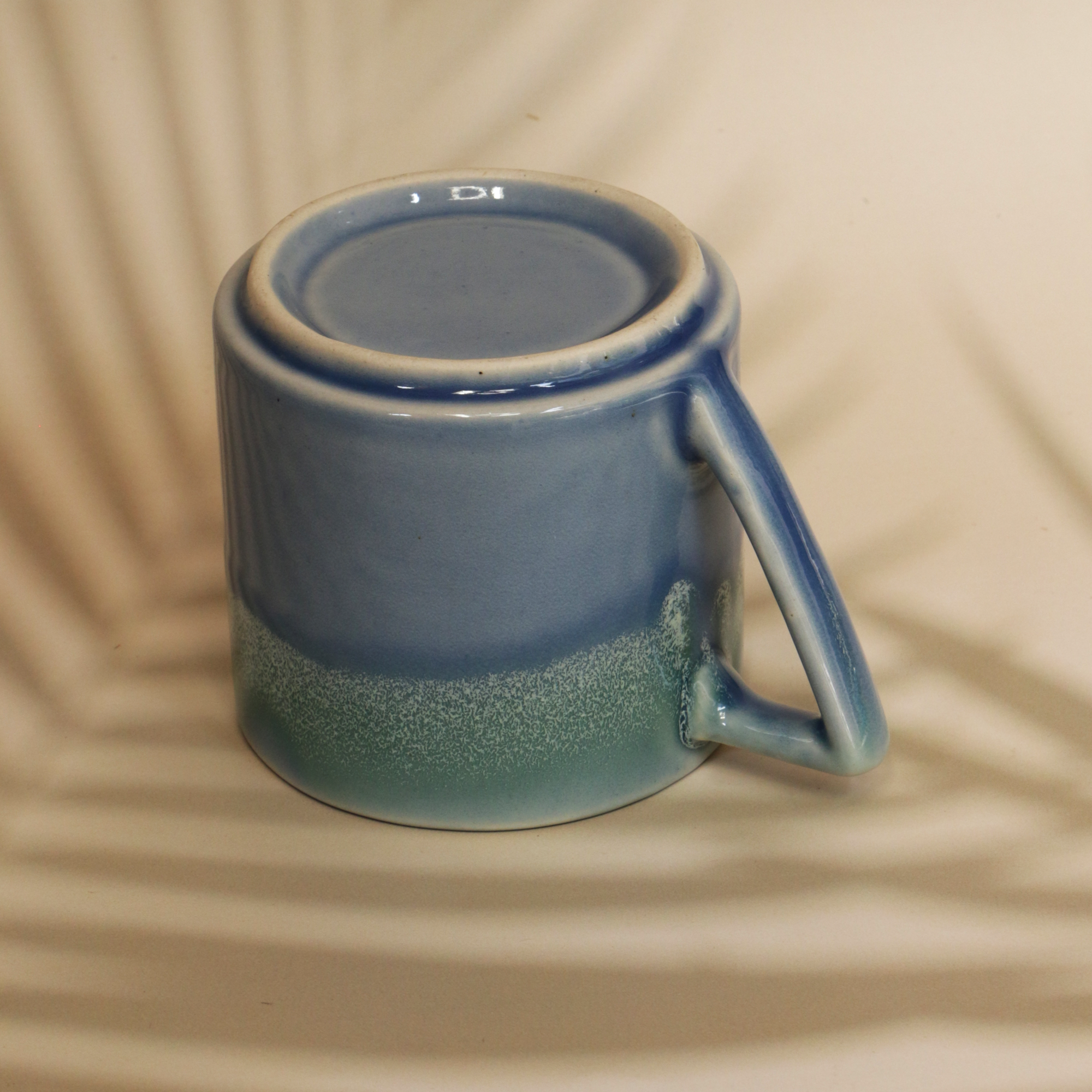Ambi Handmade Pottery Large Blue Mystic Coffee Mug 350 ml