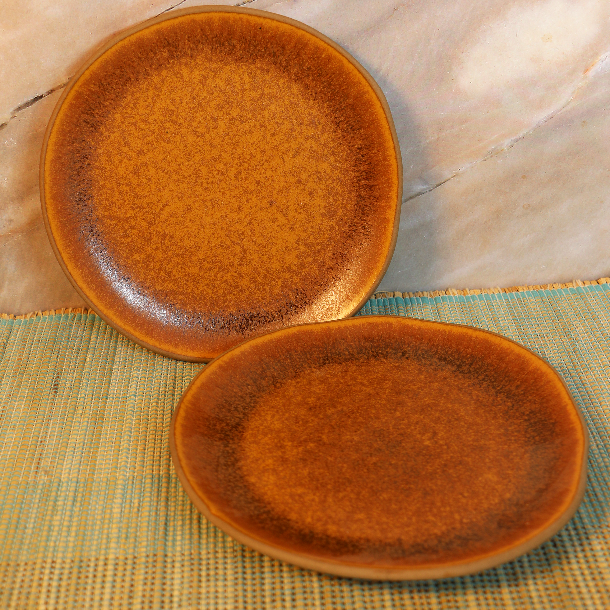 Ambi Stoneware Dinner Plates 7.5 inch I Lead Free I Microwave Safe I Handmade Set of 1